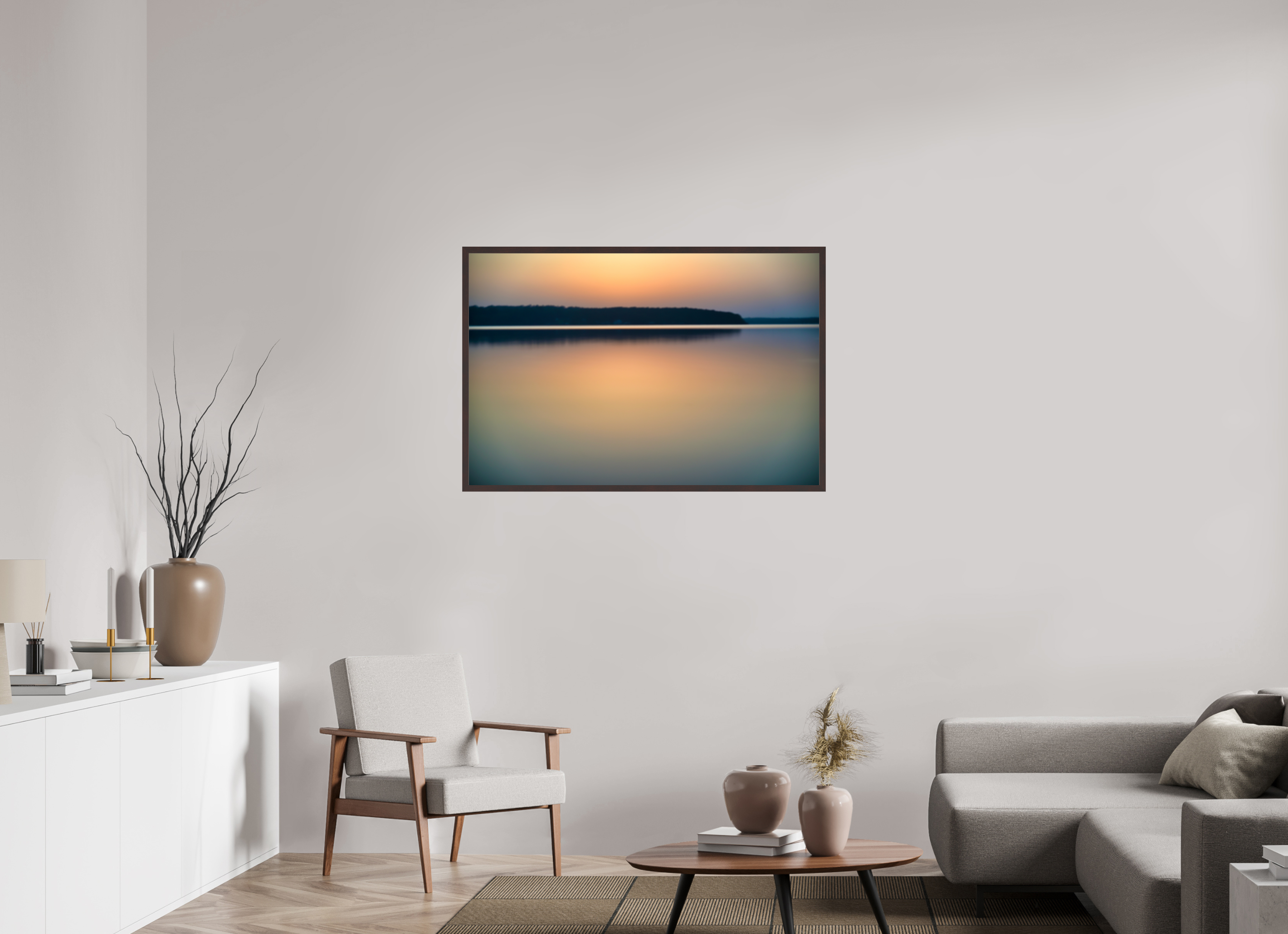 45 x 30″, ArtBox On Aluminum Dibond Sunrise, D'Arbonne Lake