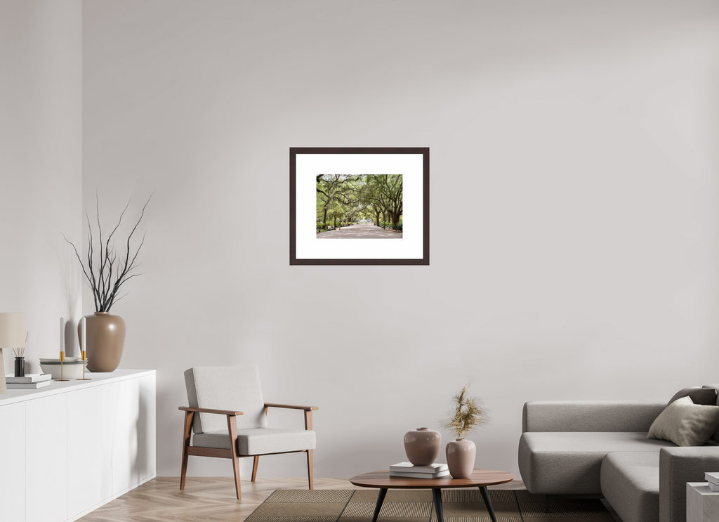 20 x 15″, Framed, Alder Brown, Color Print Forsyth Park