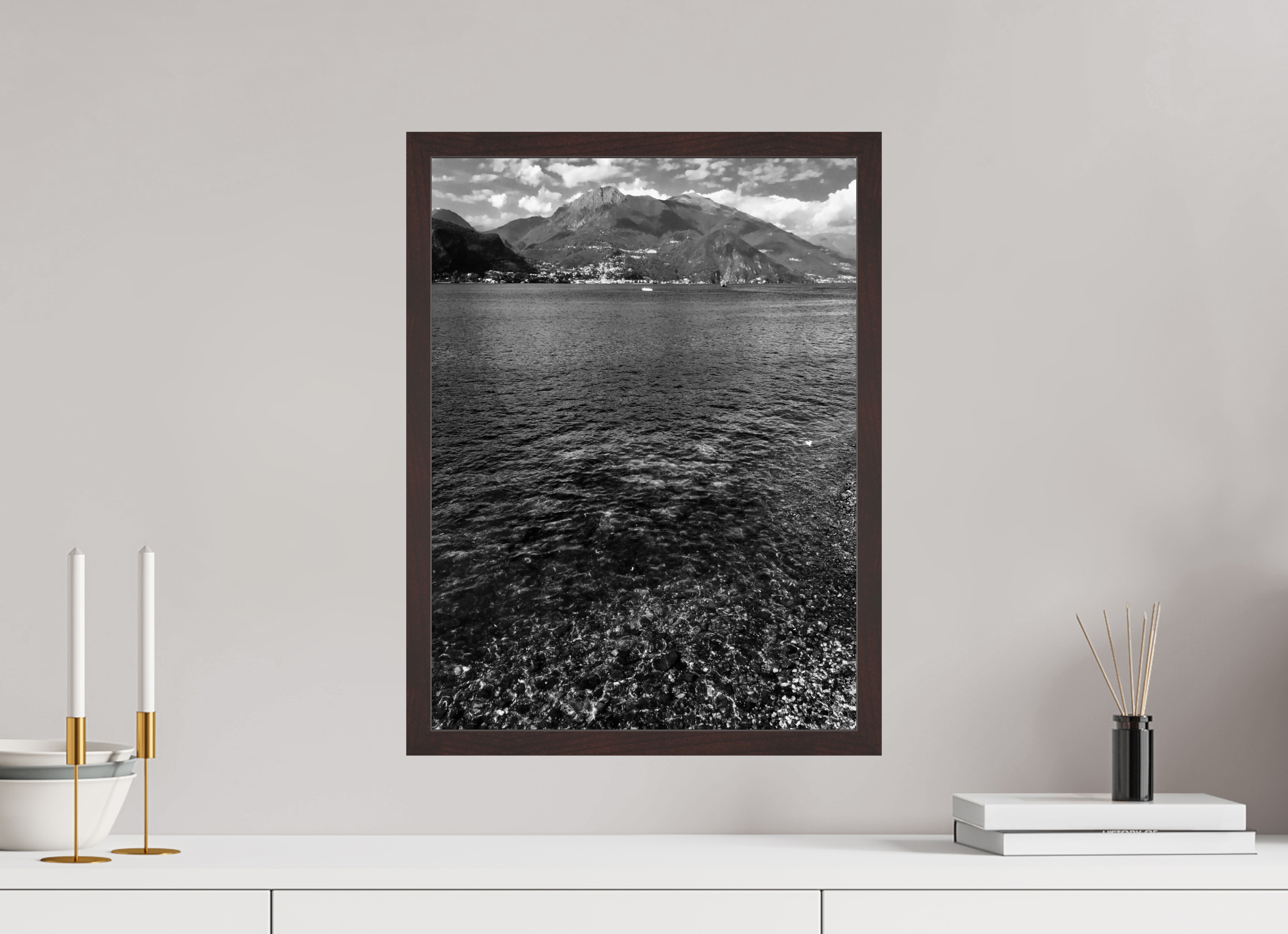 15 x 20″, ArtBox On Aluminum Dibond View of Lake Como from Bellagio
