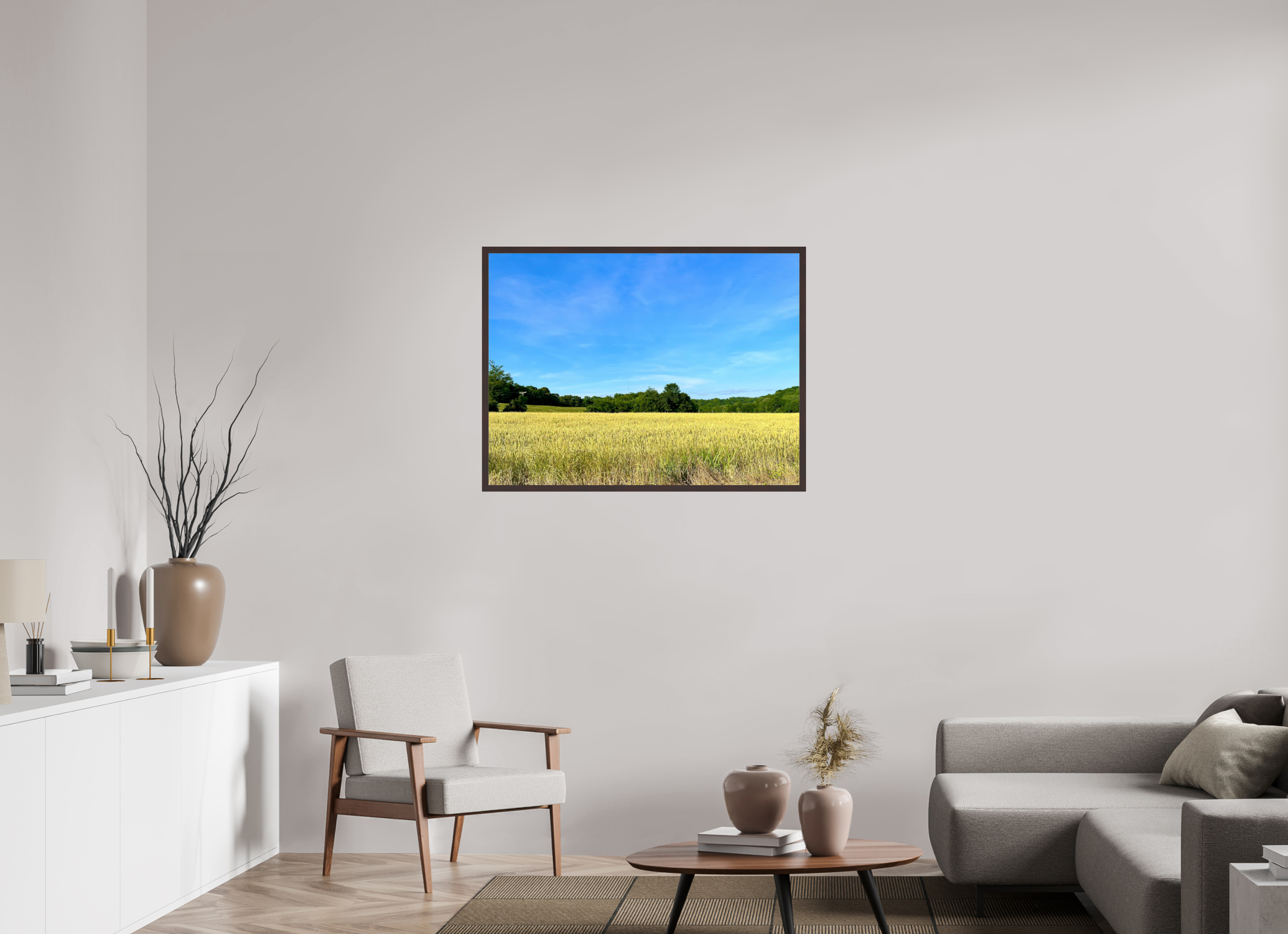 40 x 30″, ArtBox On Aluminum Dibond Grassy Field