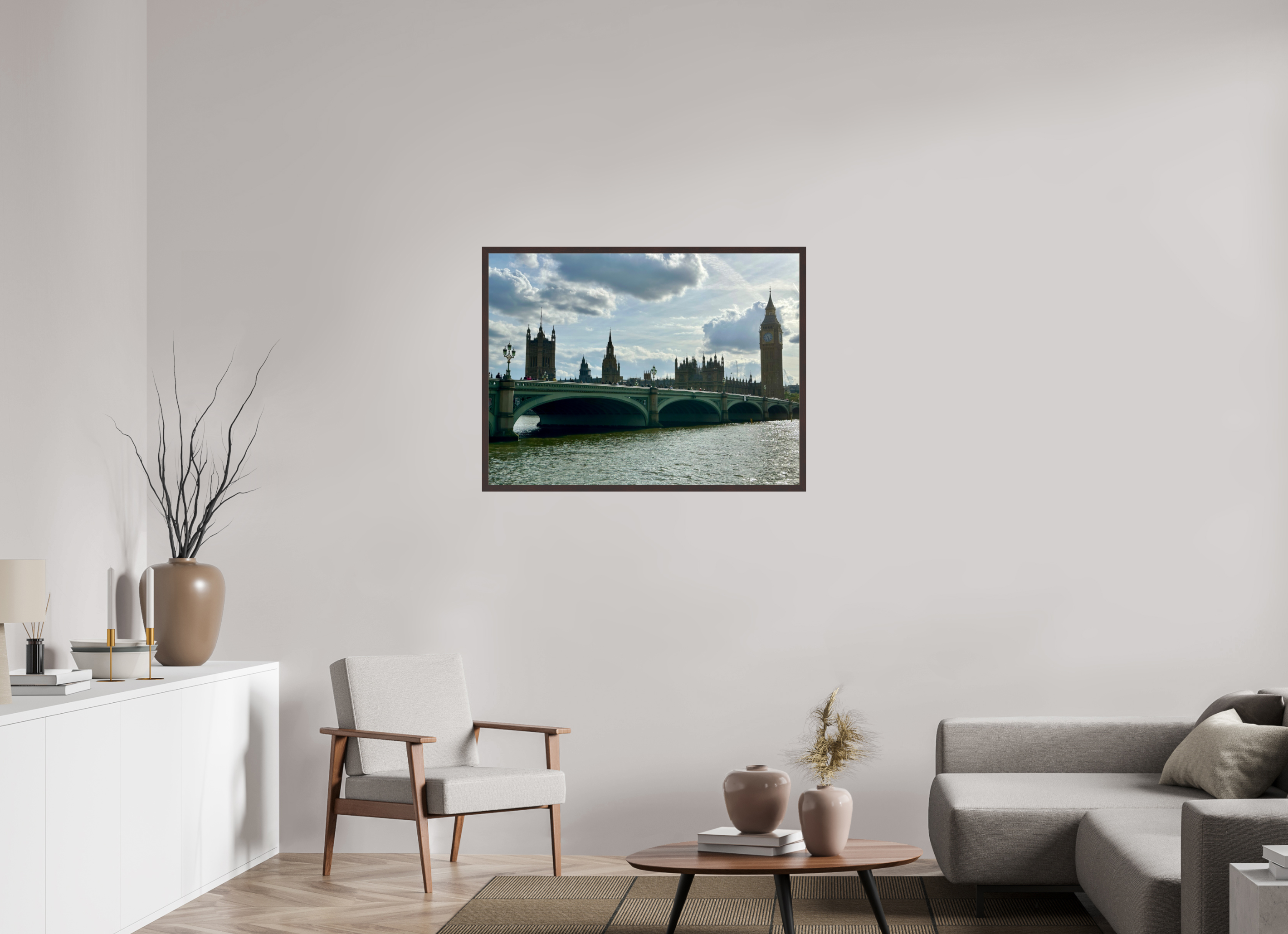 40 x 30″, ArtBox On Aluminum Dibond Westminster Bridge and Elizabeth Tower
