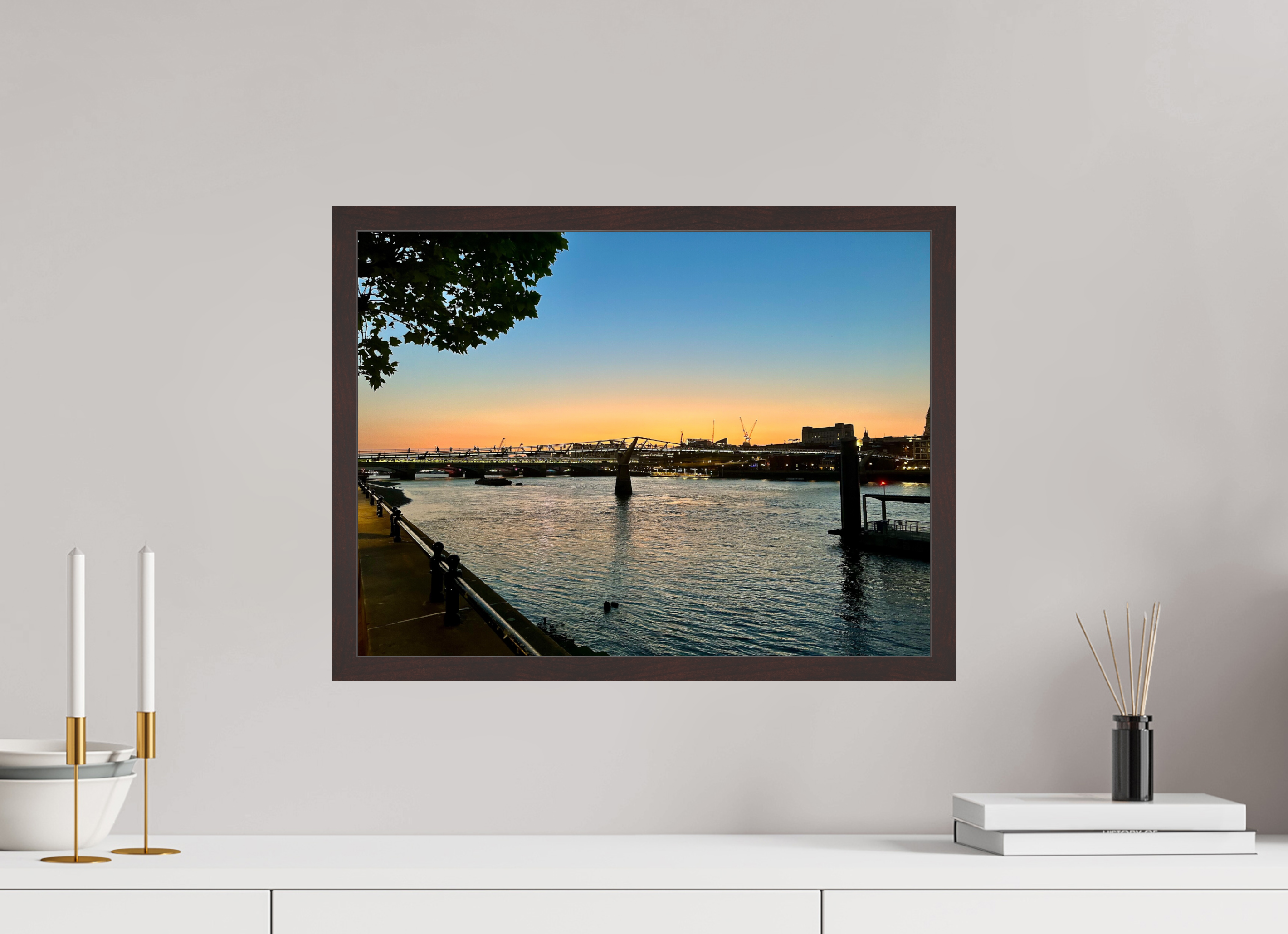 20 x 15″, ArtBox On Aluminum Dibond Thames at Dusk