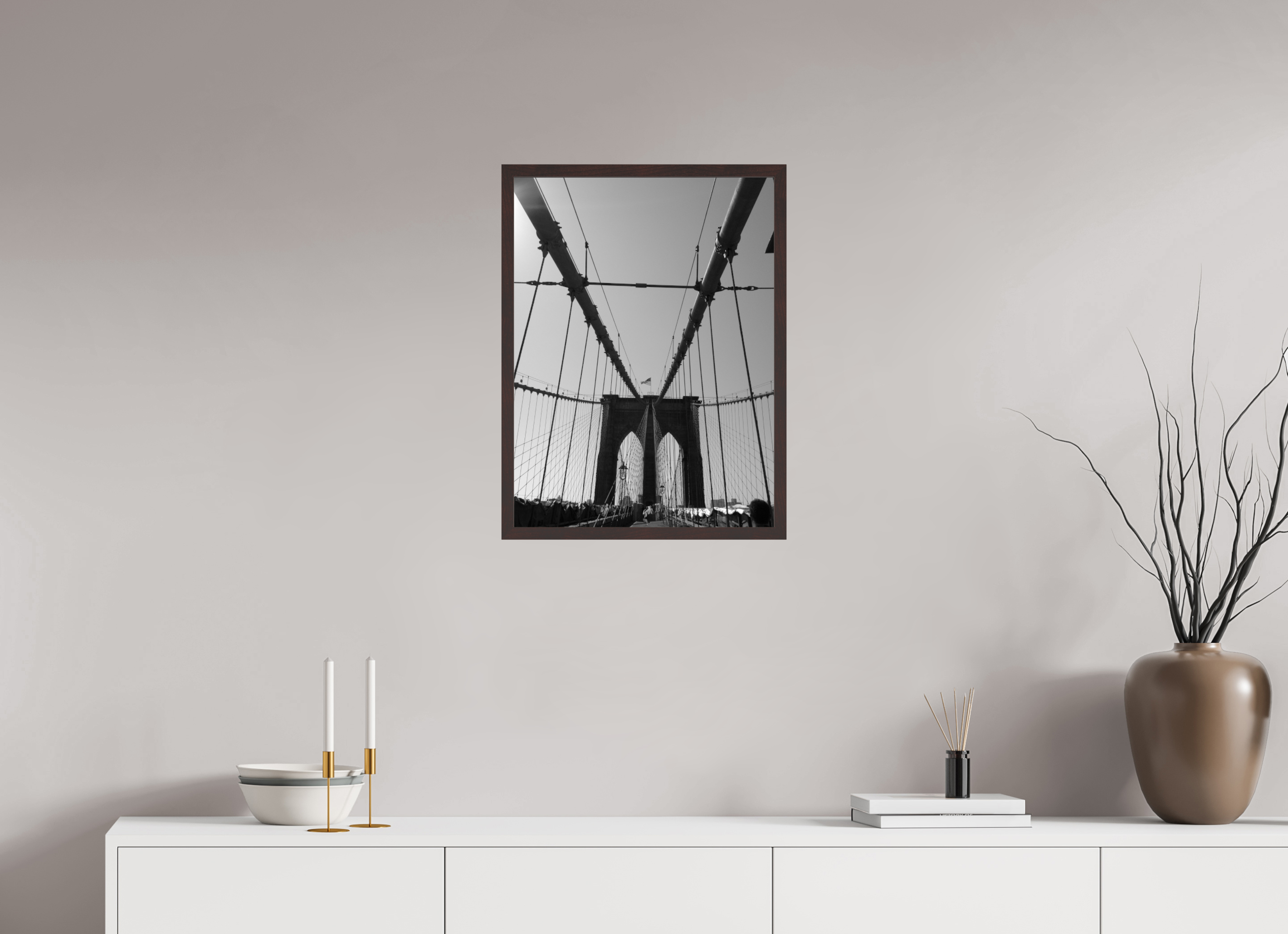 18 x 24″, ArtBox On Aluminum Dibond Brooklyn Bridge, View 1