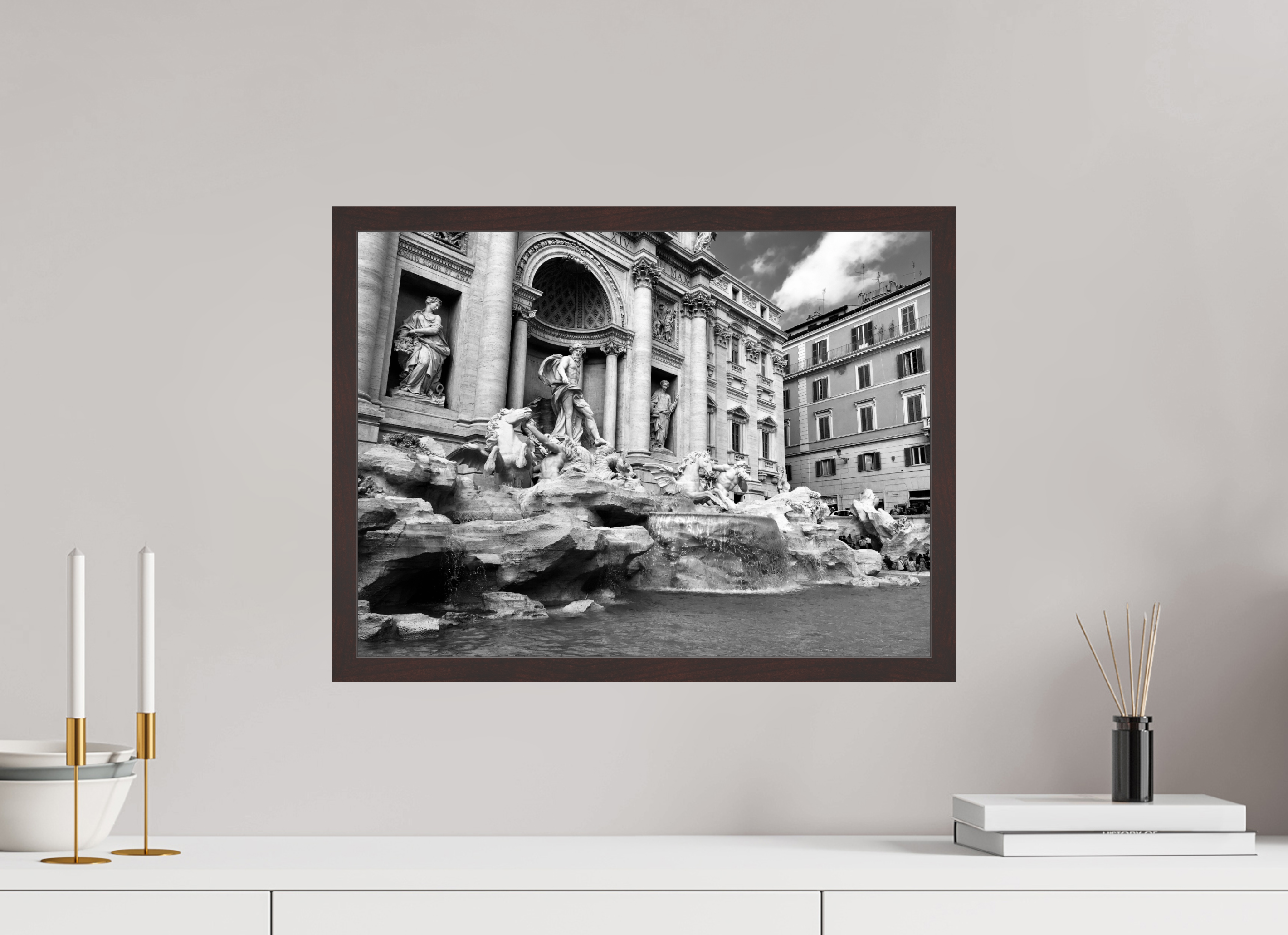 20 x 15″, ArtBox On Aluminum Dibond Trevi Fountain