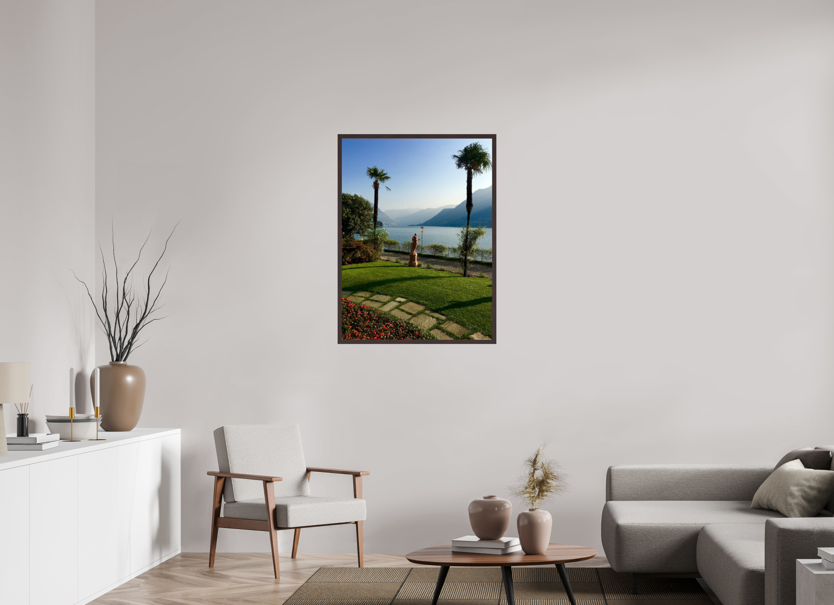 30 x 40″, ArtBox On Aluminum Dibond View of Lake Como, Variation 2