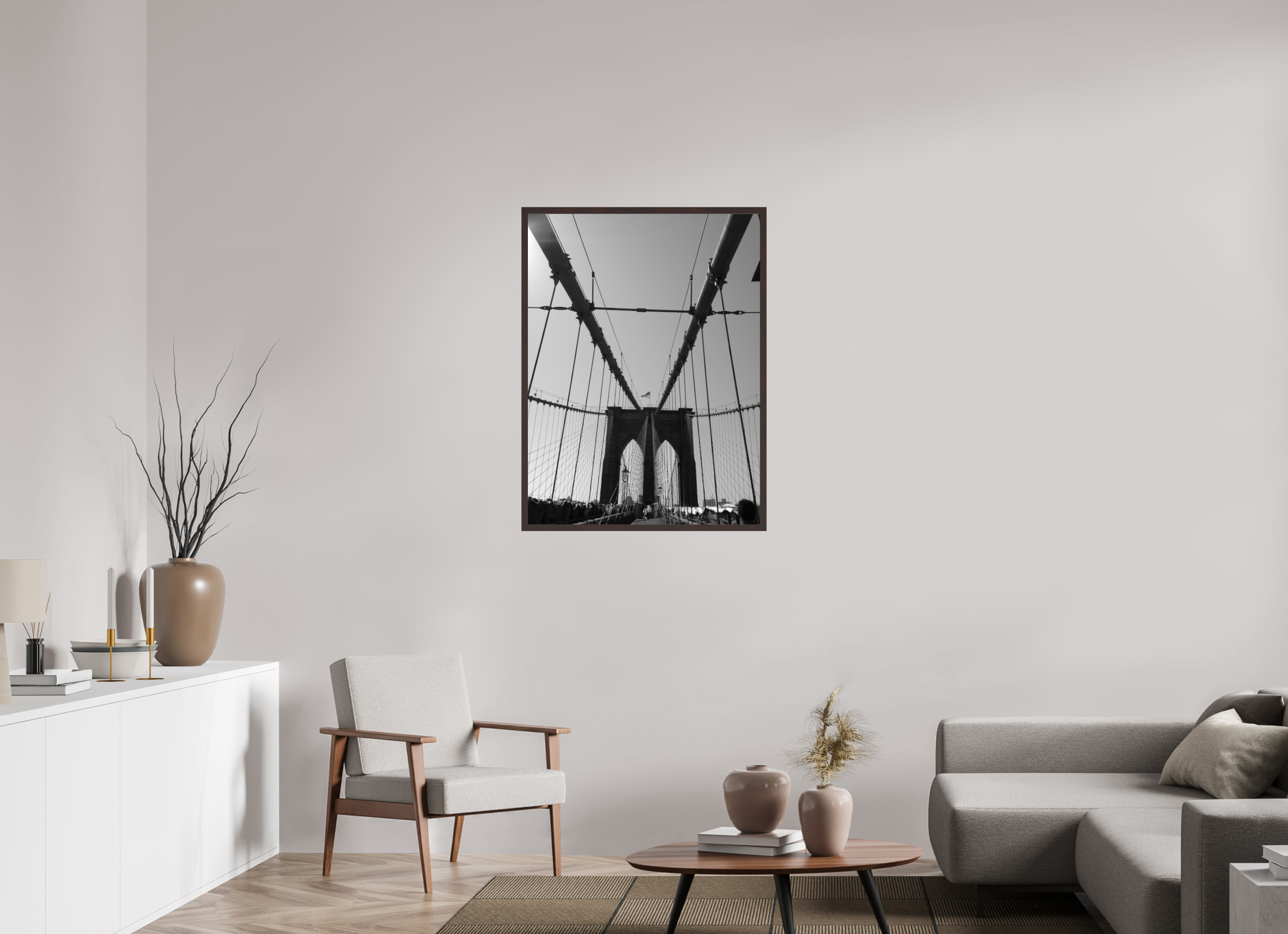 30 x 40″, ArtBox On Aluminum Dibond Brooklyn Bridge, View 1