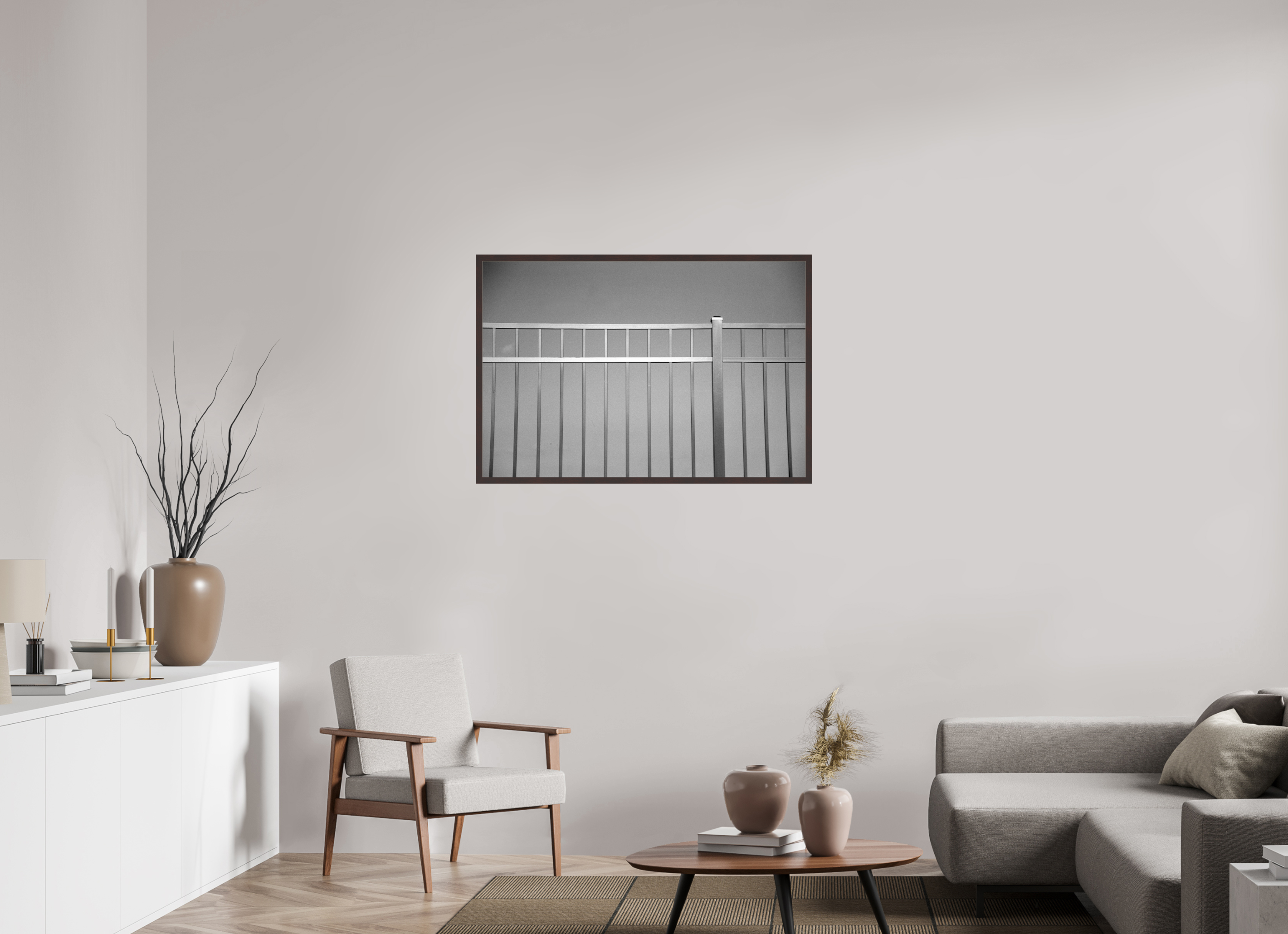 41.6 x 28″, ArtBox On Aluminum Dibond Fence