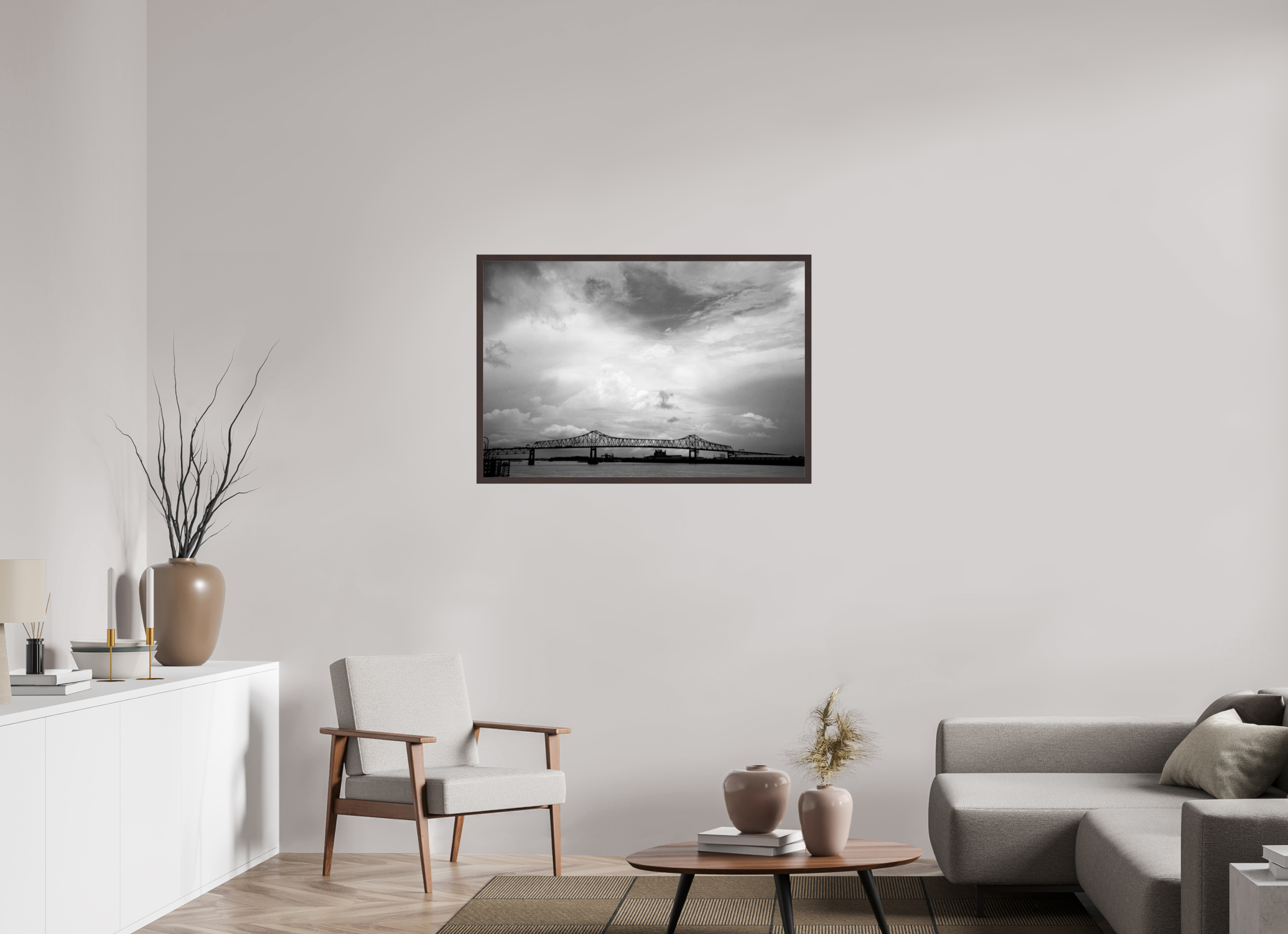 41.4 x 28″, ArtBox On Aluminum Dibond Baton Rouge Bridge