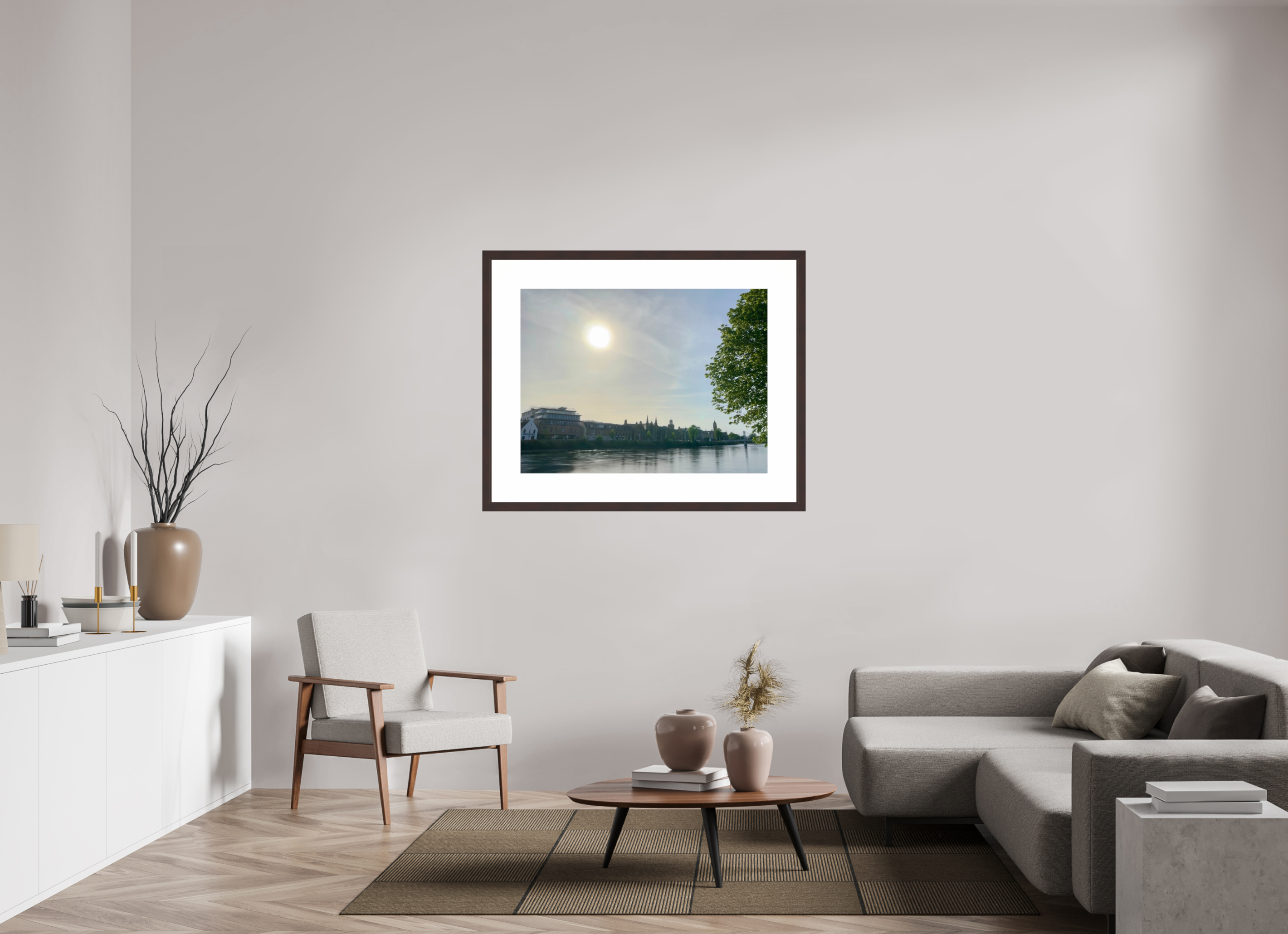40 x 30″, Framed, Alder Brown, Color Print The River Ness