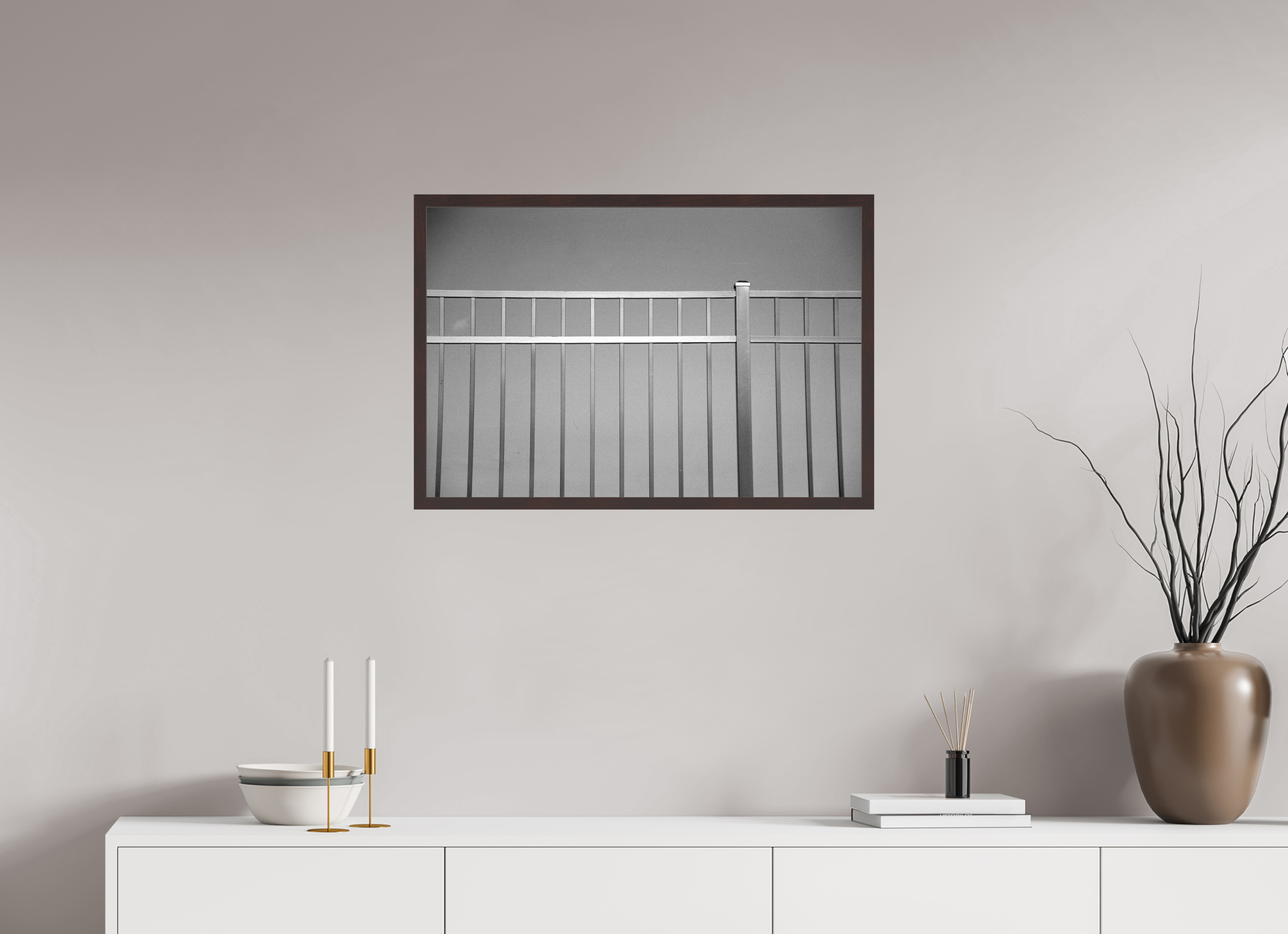29.7 x 20″, ArtBox On Aluminum Dibond Fence