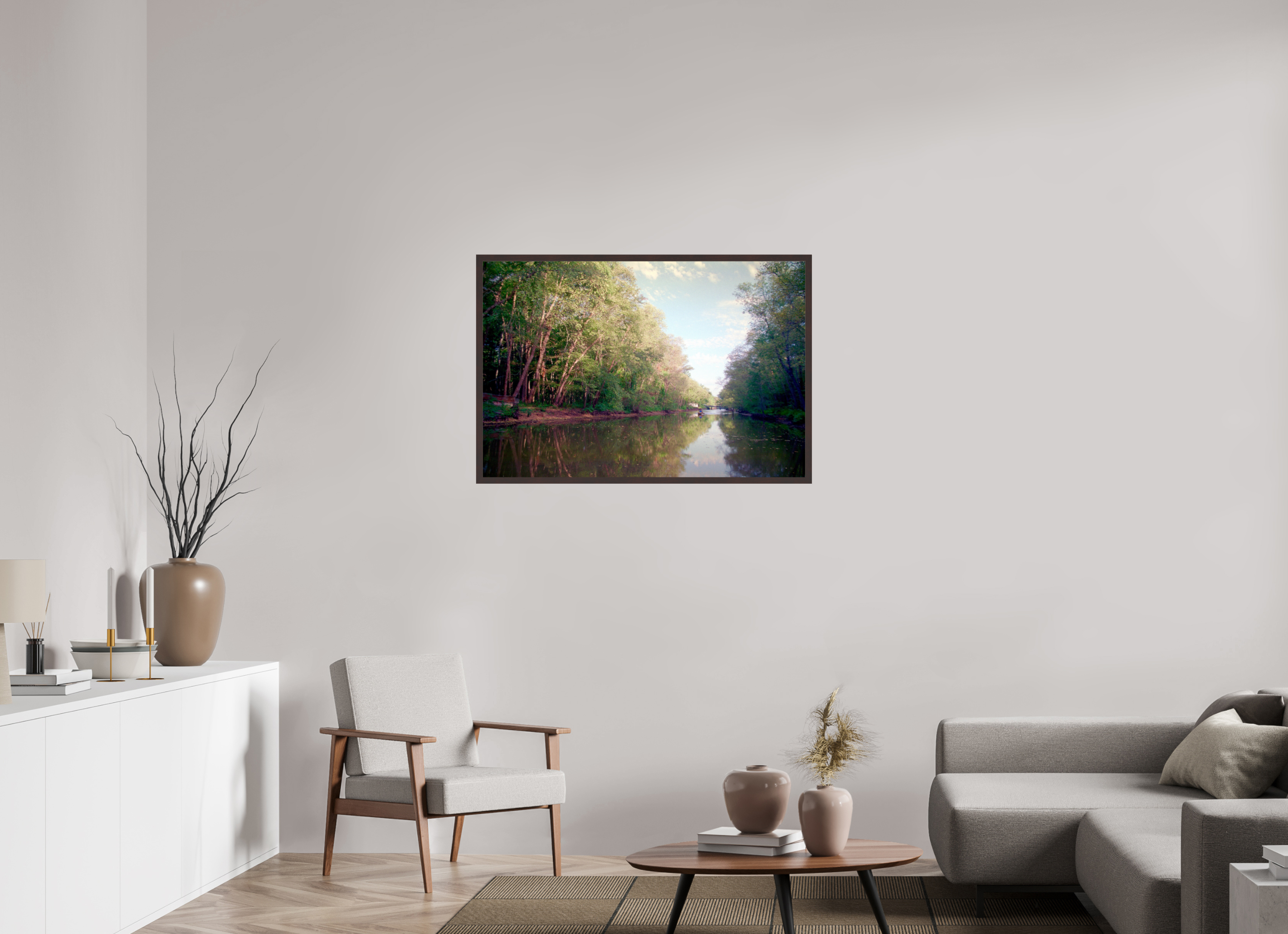 41.5 x 28″, ArtBox On Aluminum Dibond Caddo Lake Canal