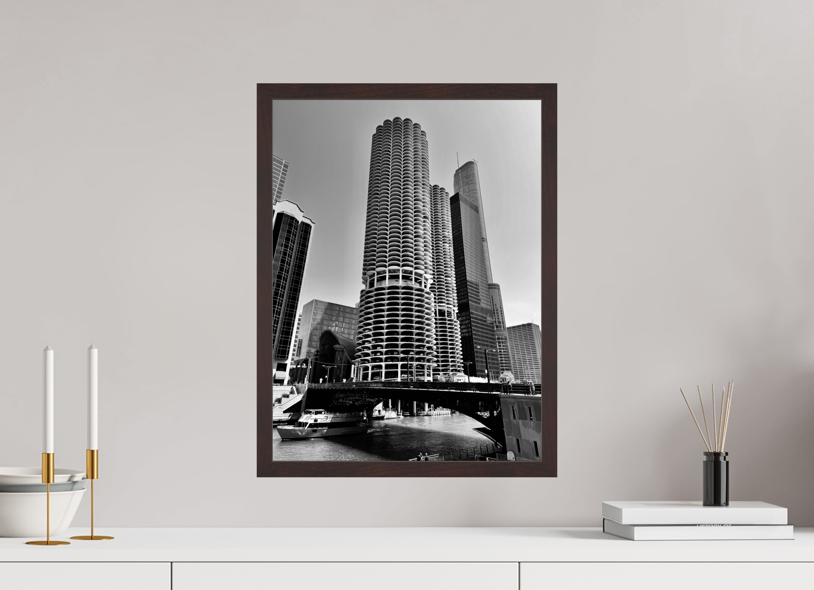 15 x 20″, ArtBox On Aluminum Dibond Marina City