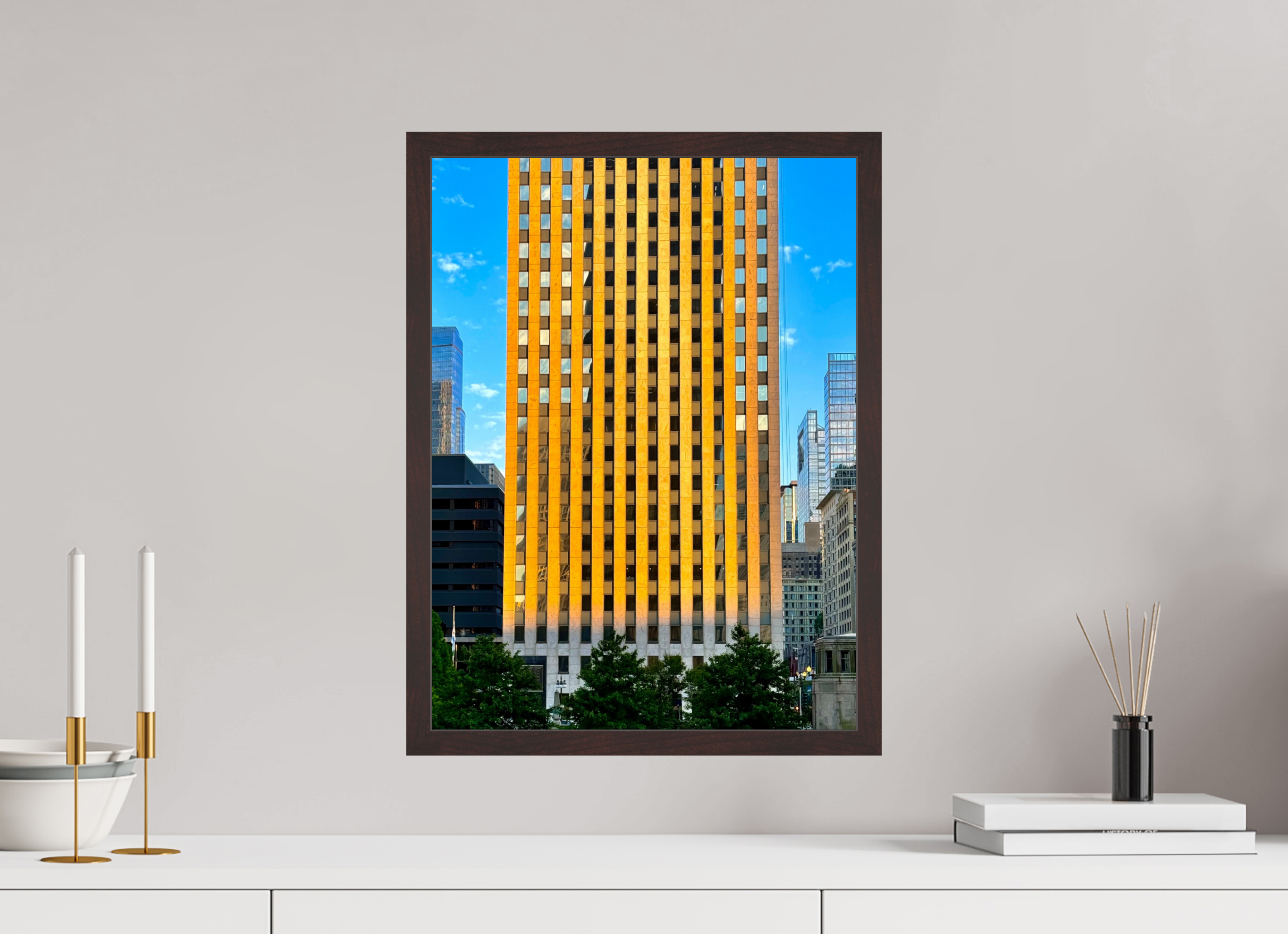 15 x 20″, ArtBox On Aluminum Dibond Golden