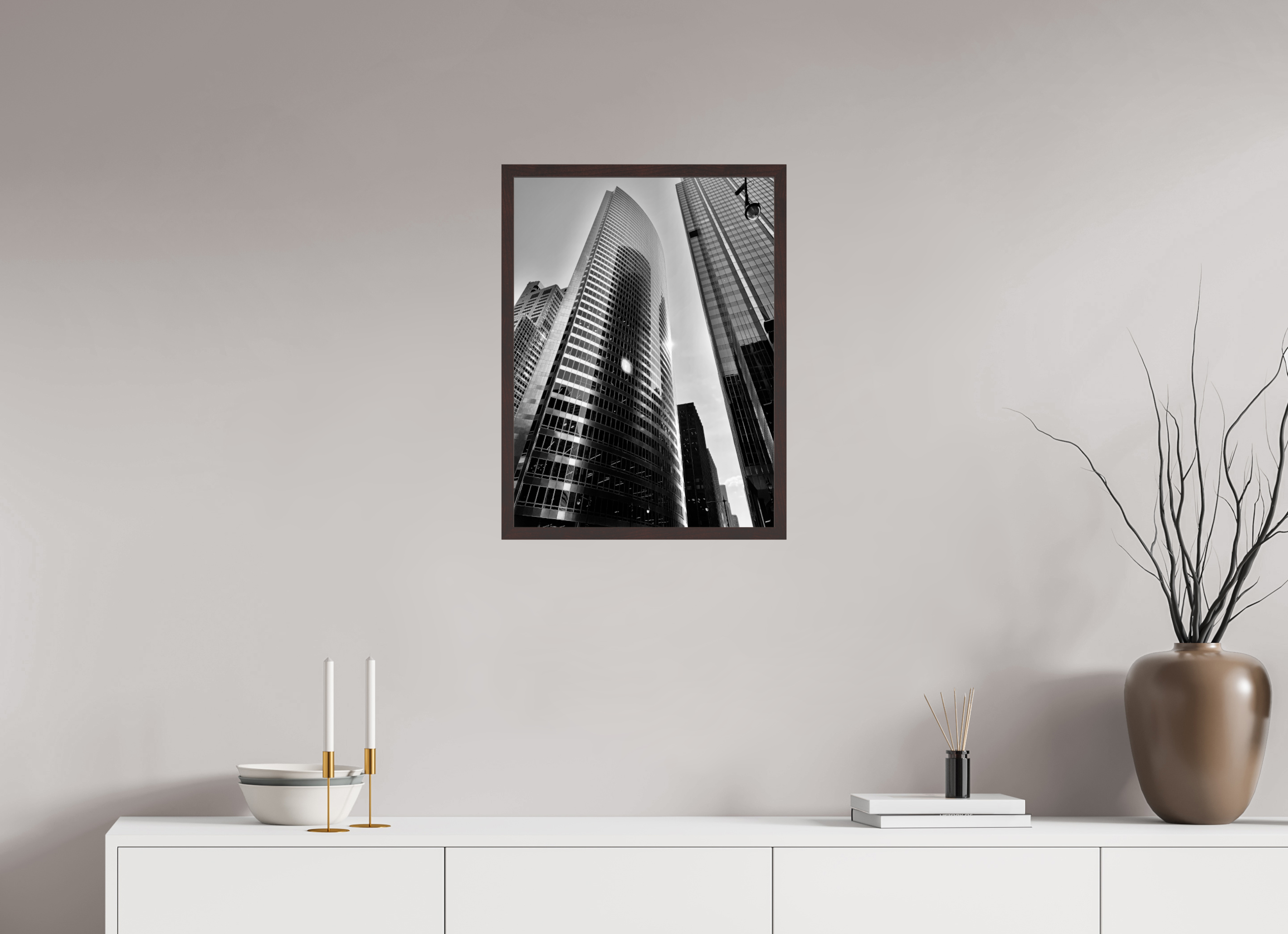 18 x 24″, ArtBox On Aluminum Dibond Skyscrapers