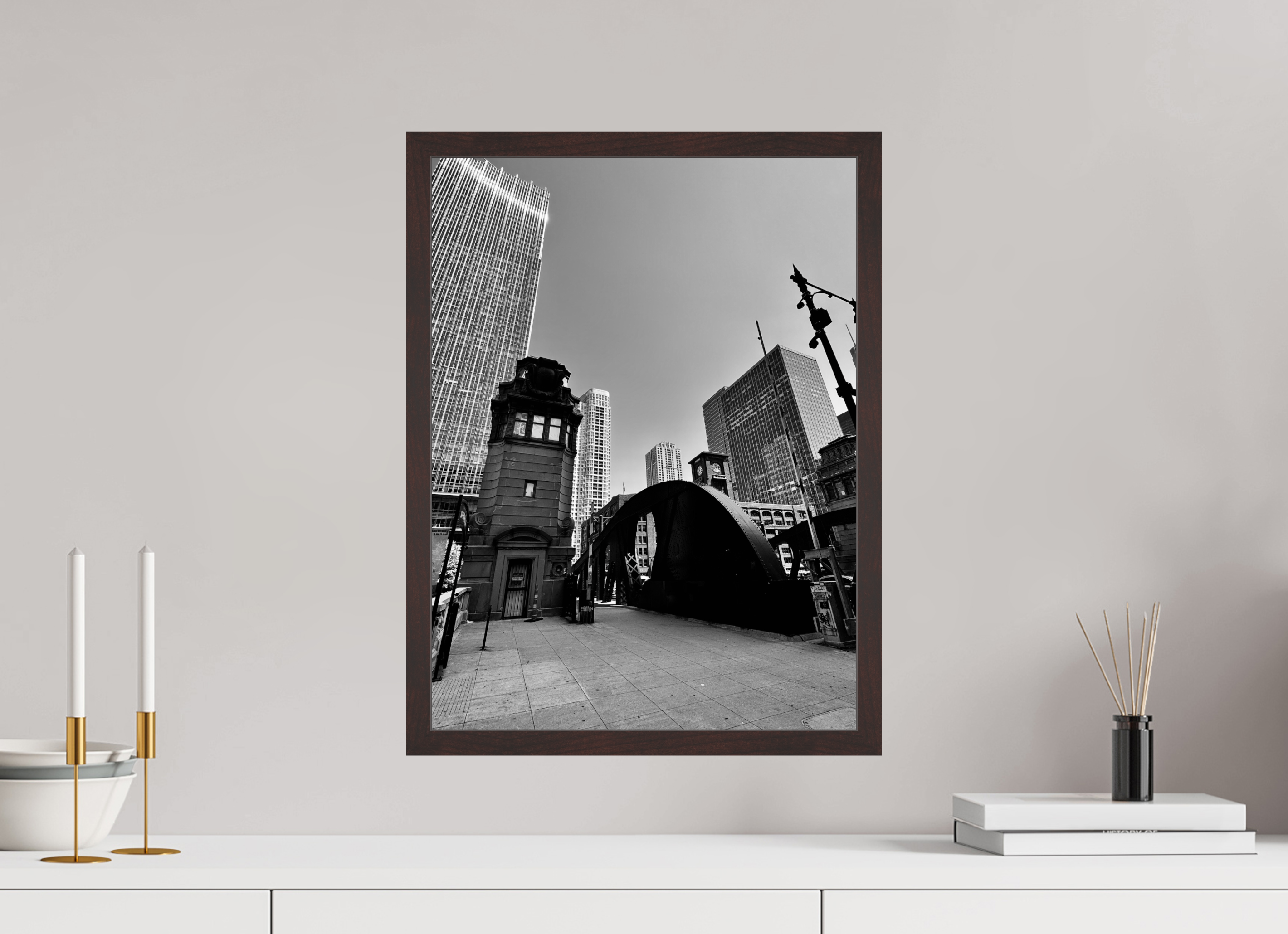 15 x 20″, ArtBox On Aluminum Dibond At the Foot of the Bridge