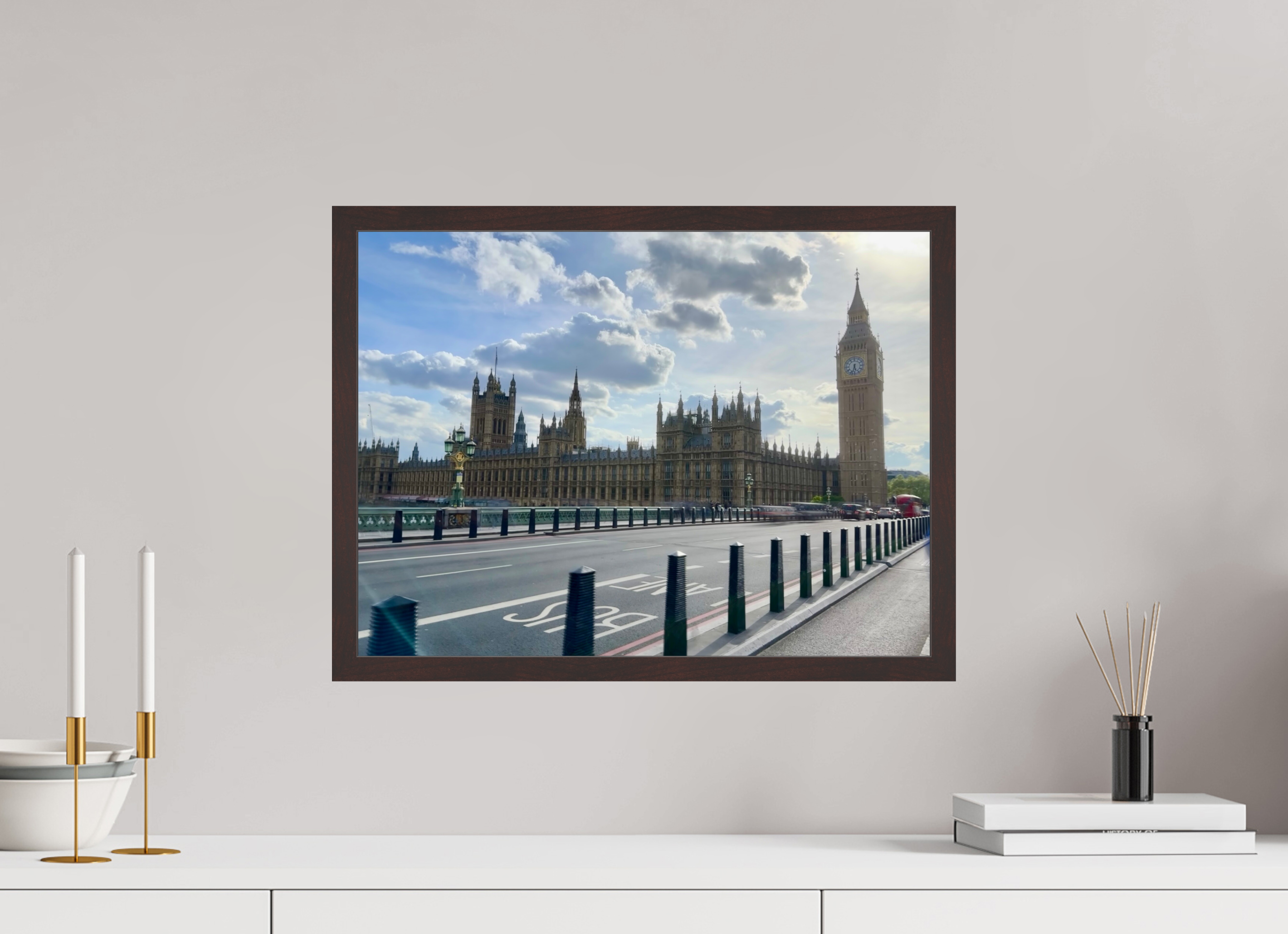 20 x 15″, ArtBox On Aluminum Dibond Elizabeth Tower and Houses of Parliament