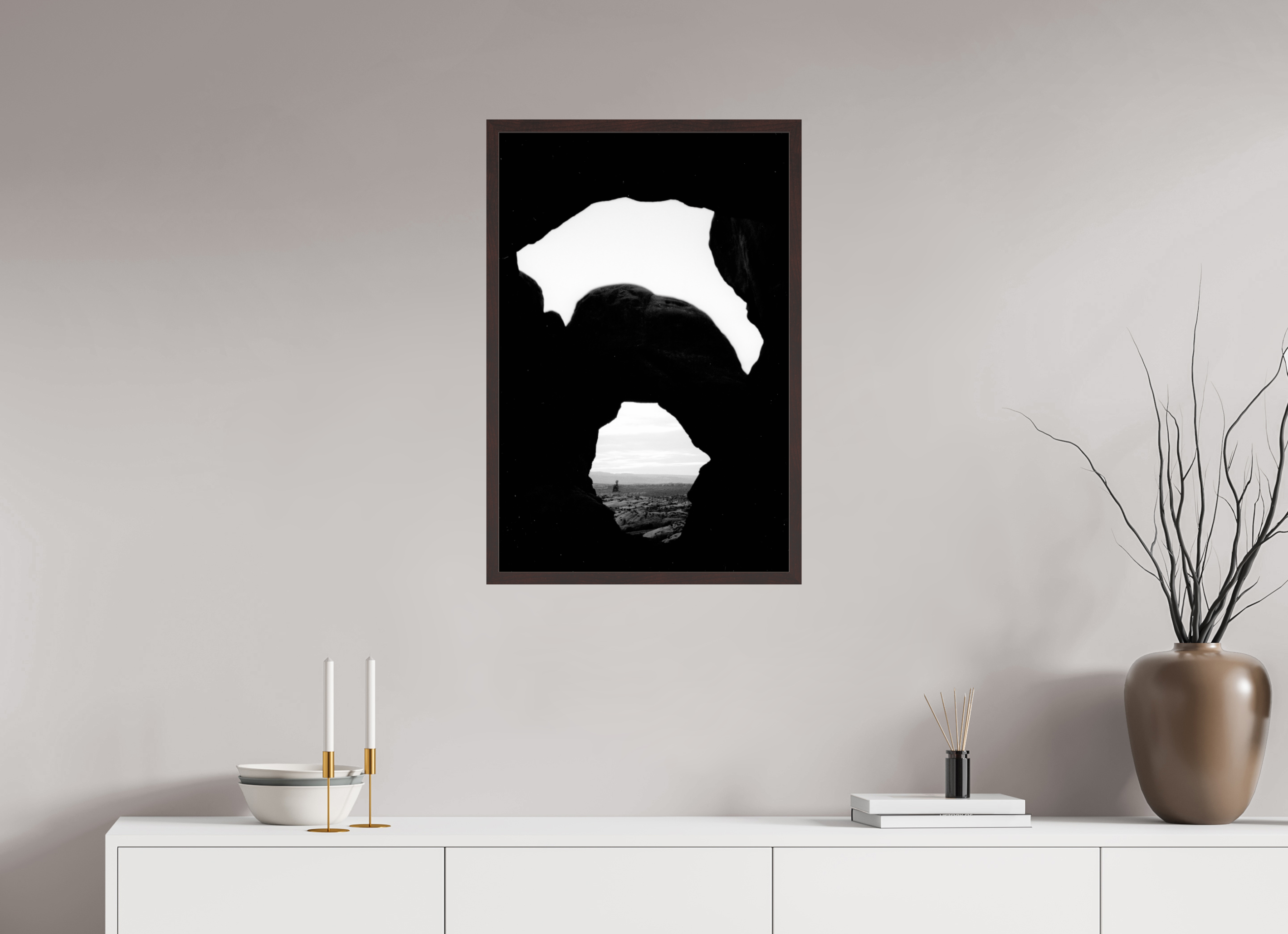 20 x 30″, ArtBox On Aluminum Dibond Double Arch Silhouette