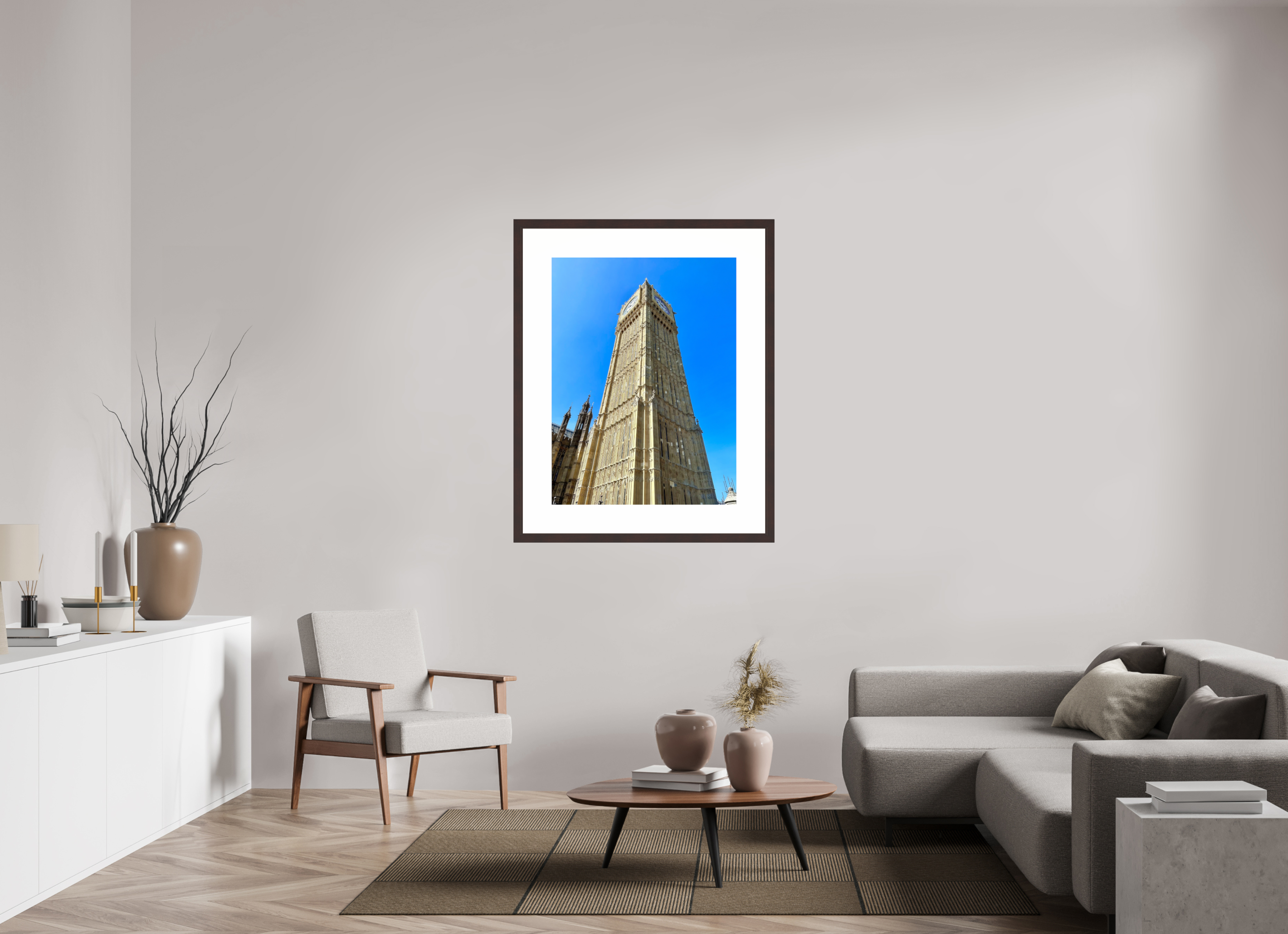 30 x 40″, Framed, Alder Brown, Color Print Elizabeth Tower