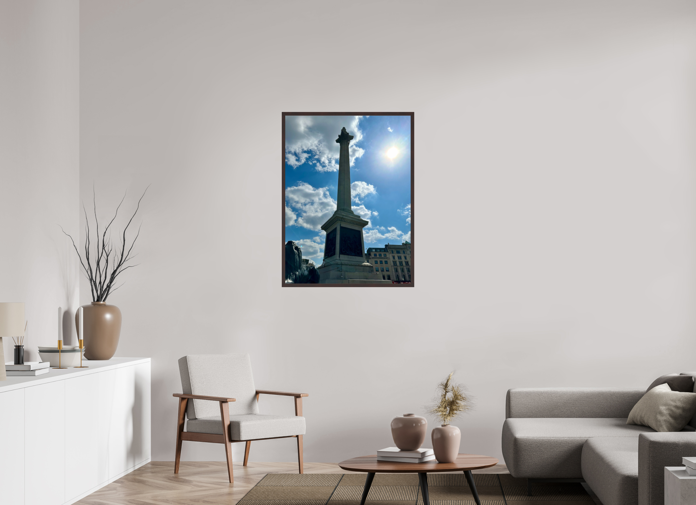 30 x 40″, ArtBox On Aluminum Dibond Nelson's Column (Color)