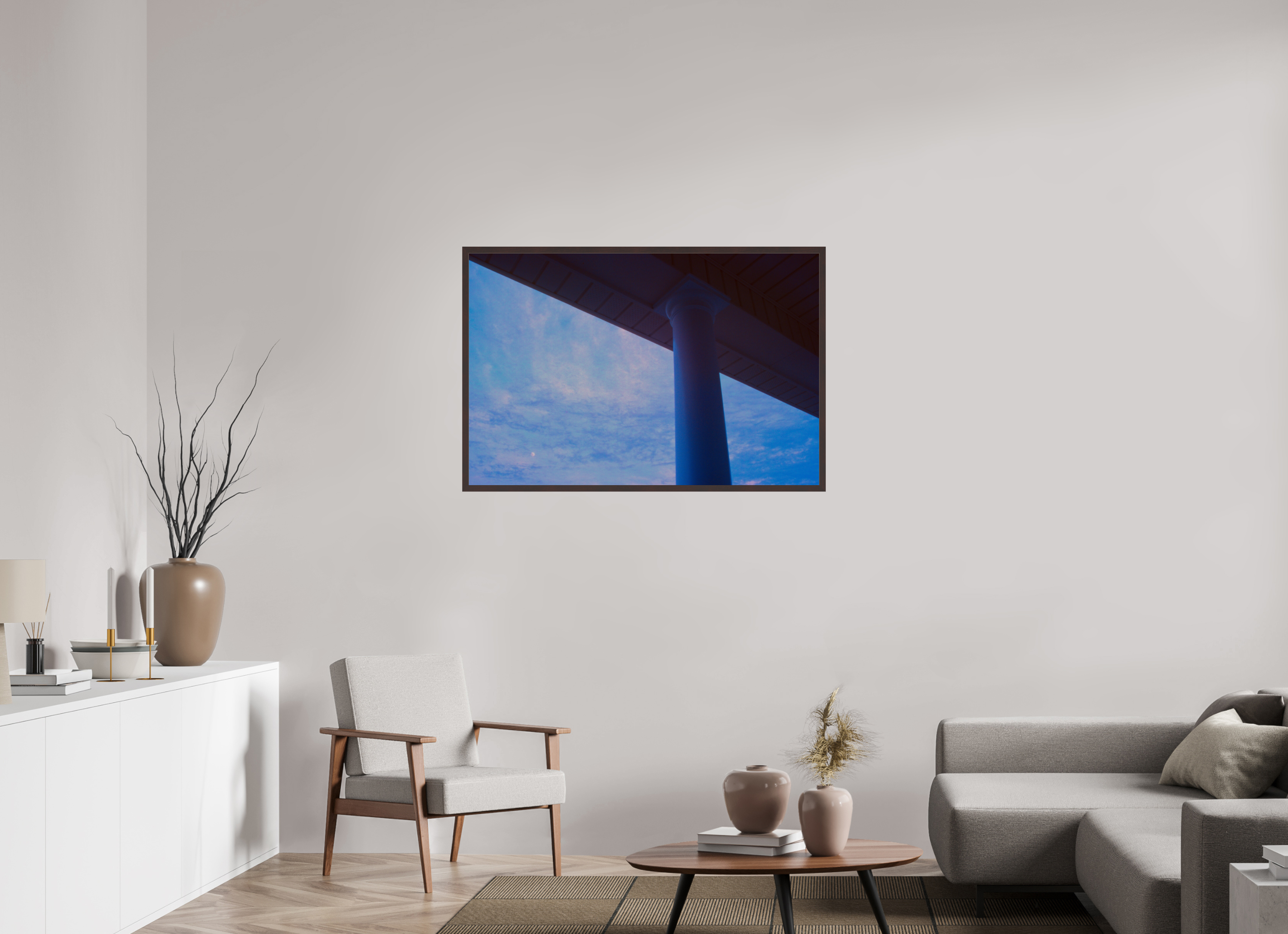 45 x 30″, ArtBox On Aluminum Dibond Moonset