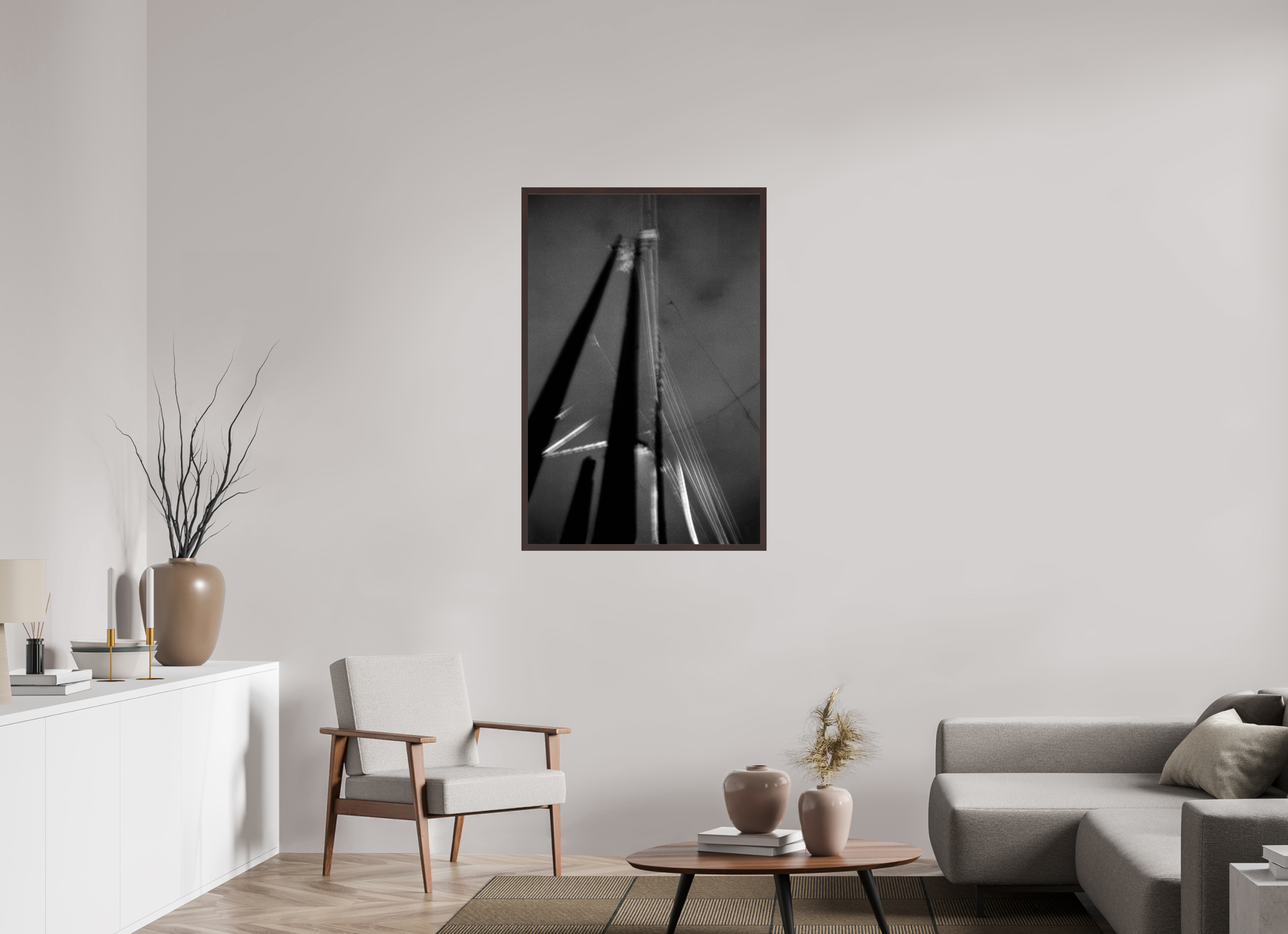 30 x 45″, ArtBox On Aluminum Dibond Live Wires