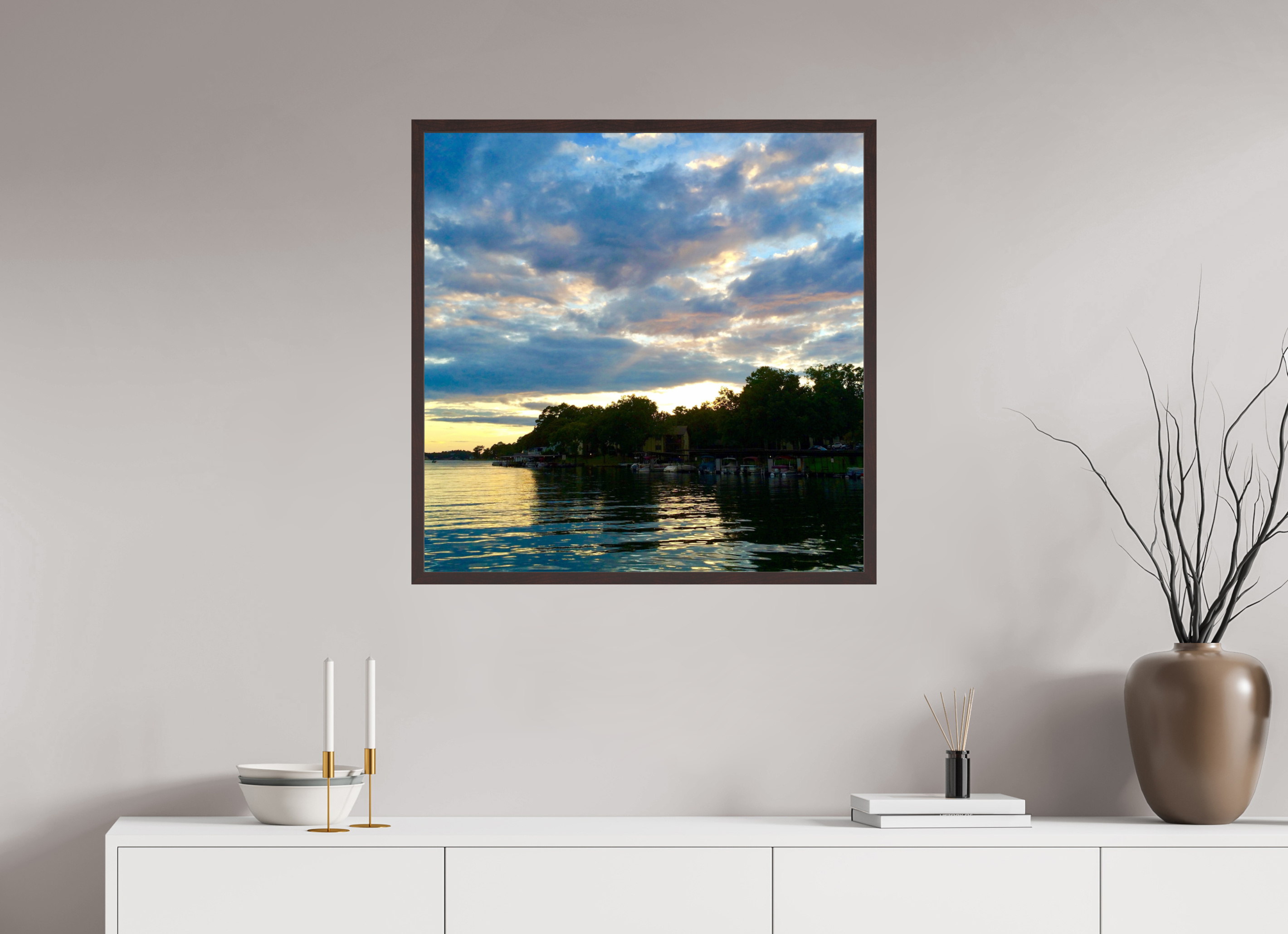 30 x 30″, ArtBox On Aluminum Dibond Lake Hamilton