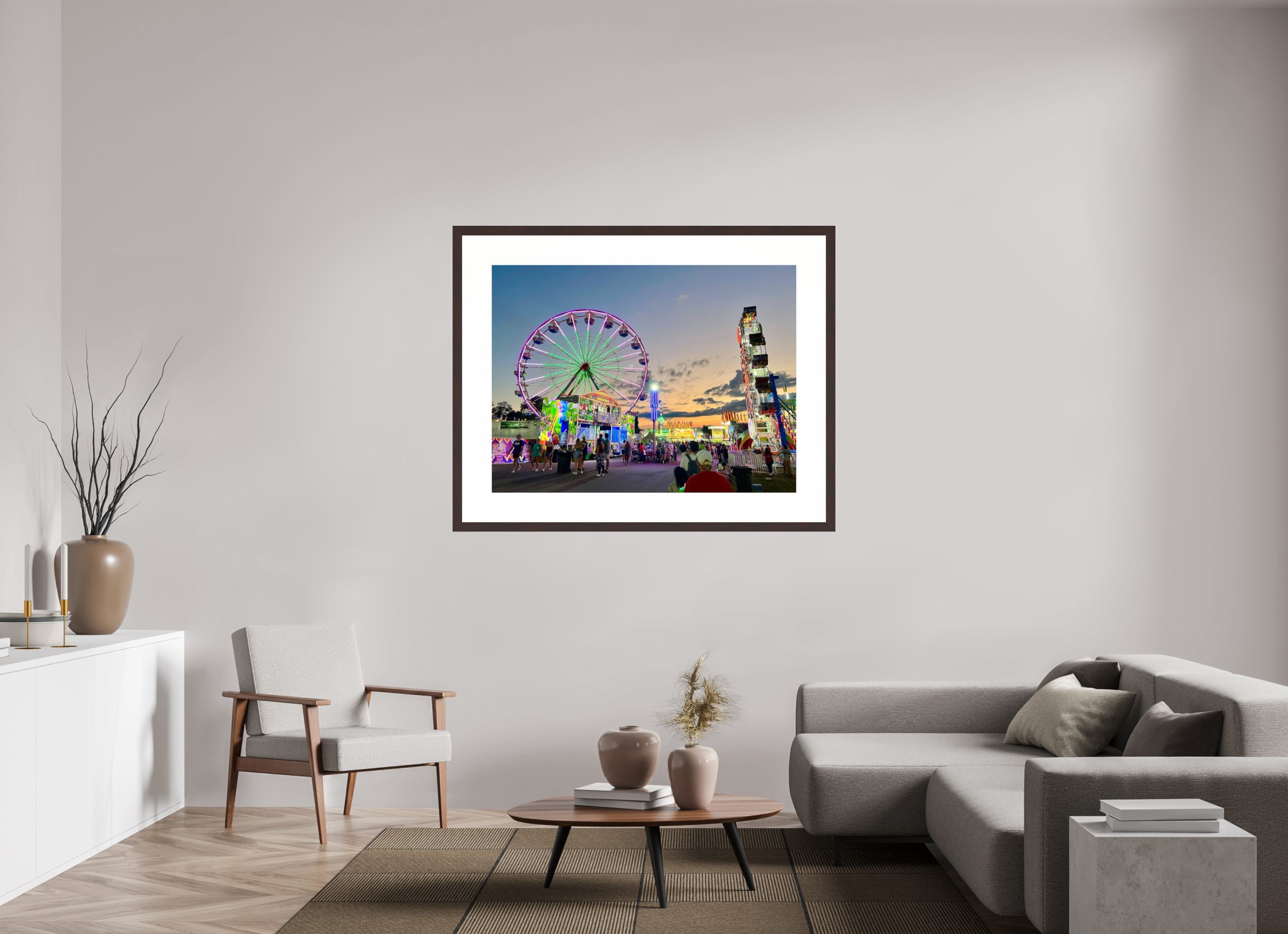 48 x 36″, Framed, Alder Brown, Color Print At the Fair