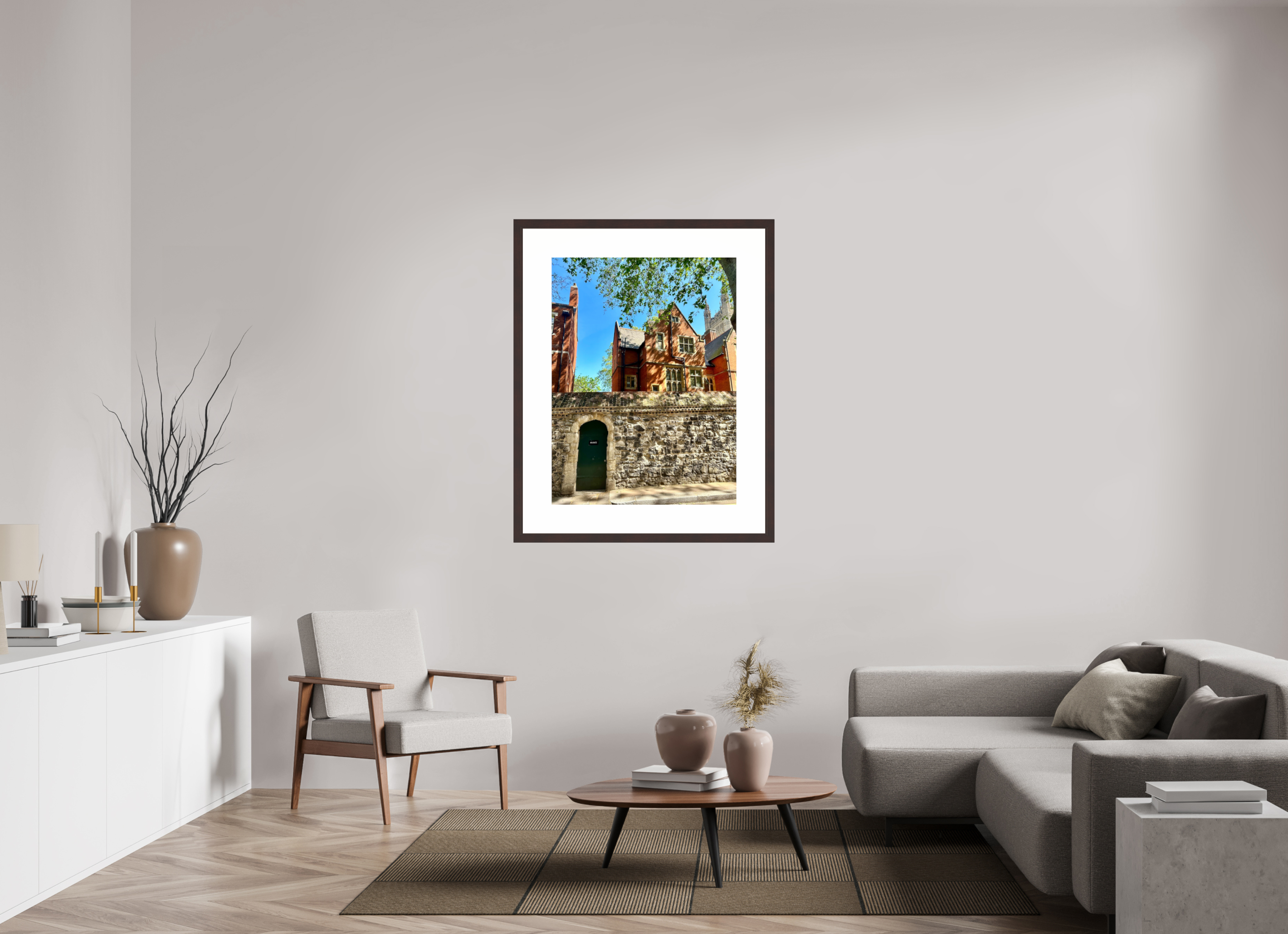 30 x 40″, Framed, Alder Brown, Color Print London Scene