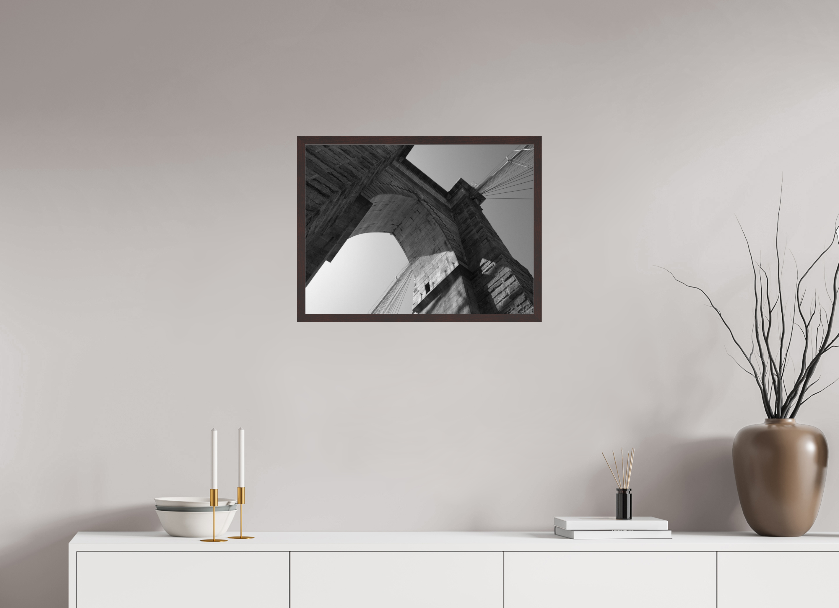 24 x 18″, ArtBox On Aluminum Dibond Brooklyn Bridge, View 2