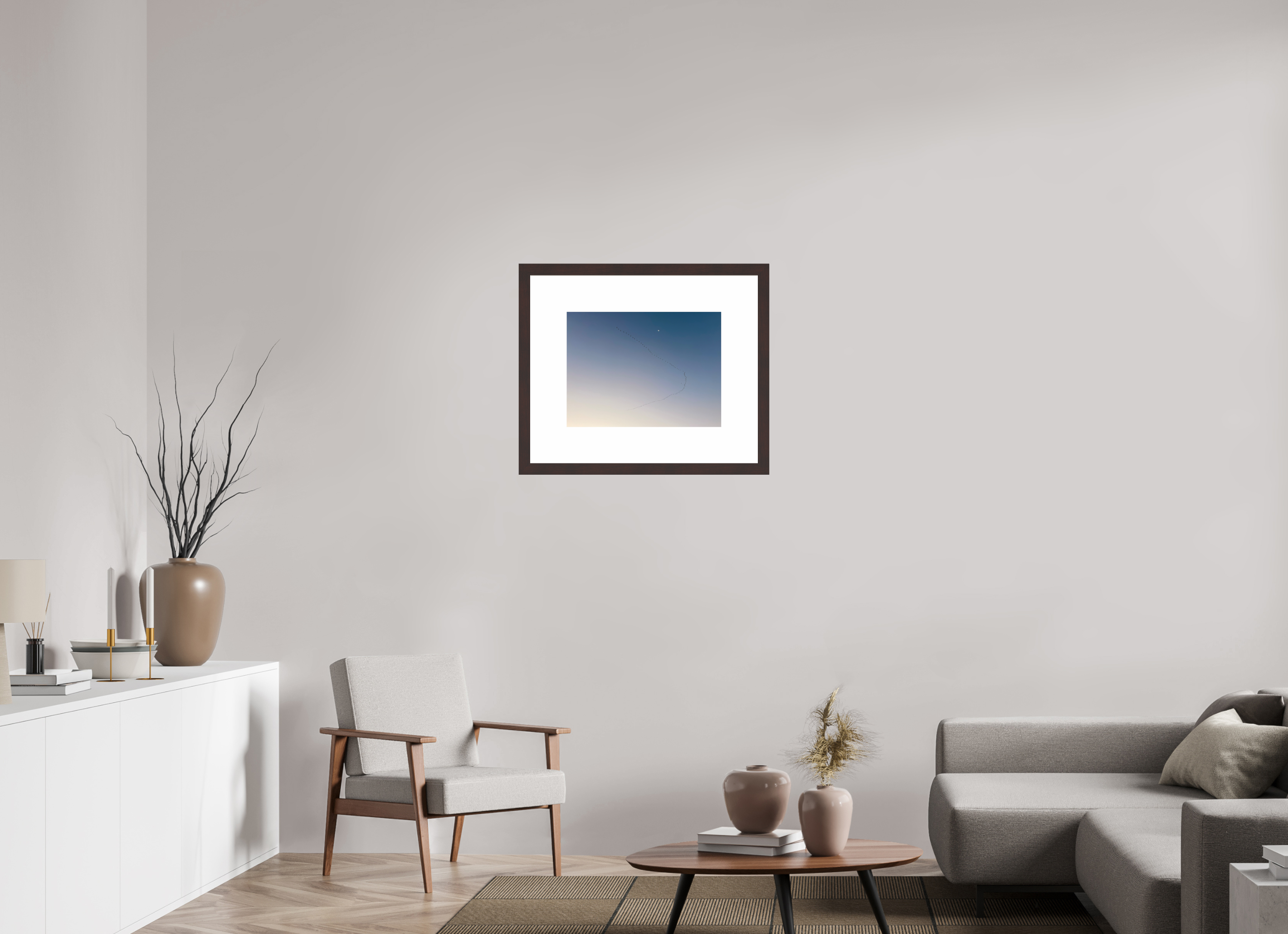 20 x 15″, Framed, Alder Brown, Color Print Migration
