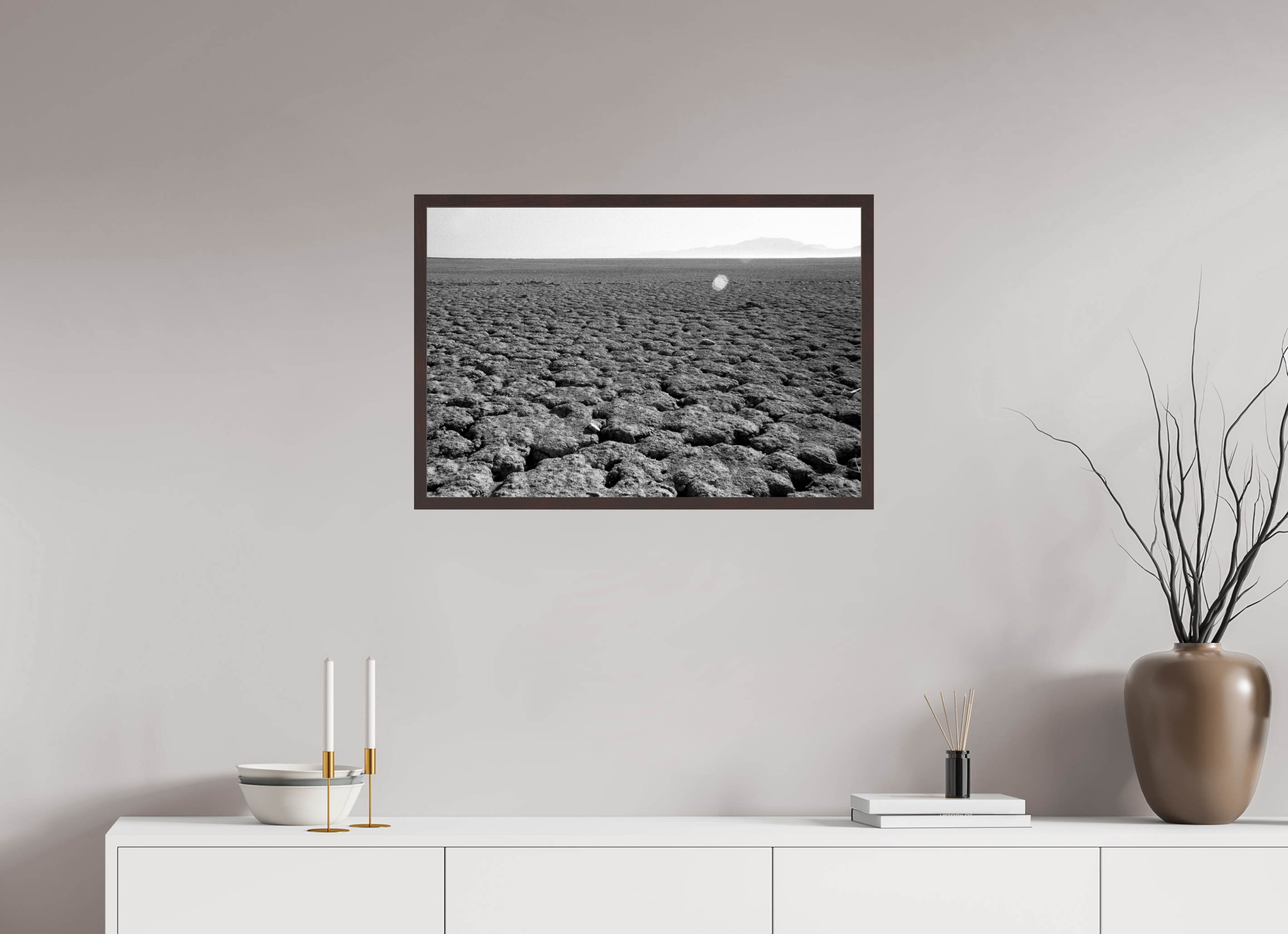 29.6 x 20″, ArtBox On Aluminum Dibond Salt Lake Bed