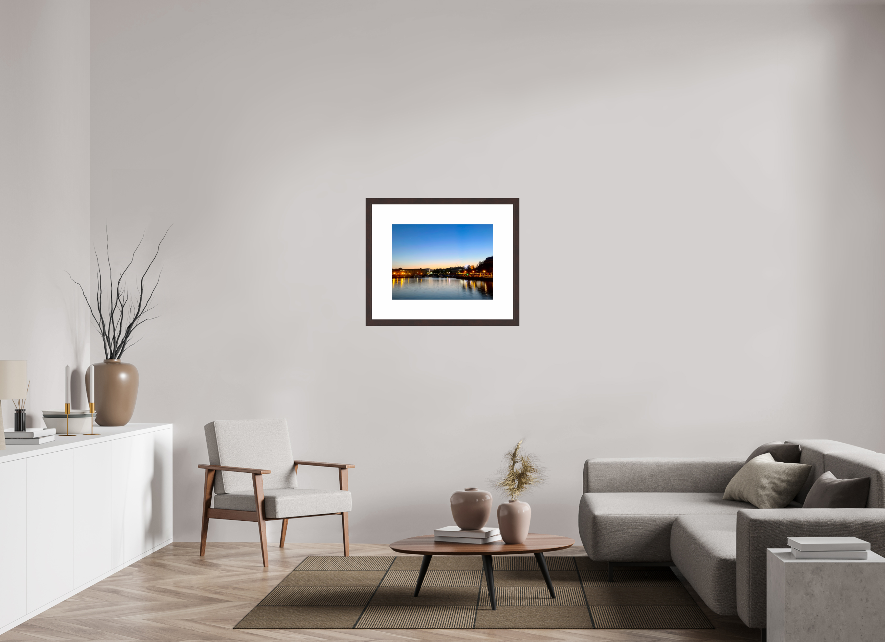 24 x 18″, Framed, Alder Brown, Color Print Bristol, Dusk