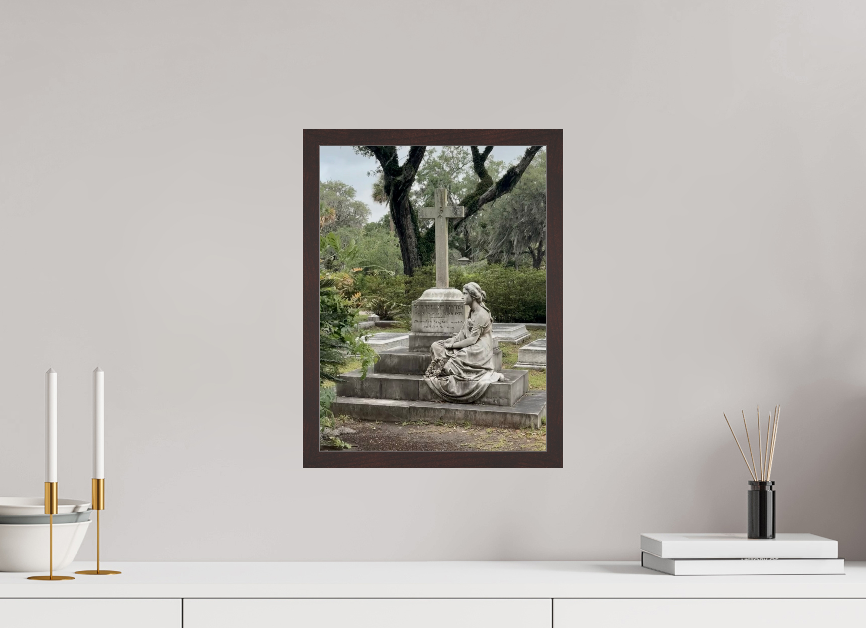 12 x 16″, ArtBox On Aluminum Dibond Bonaventure Cemetery