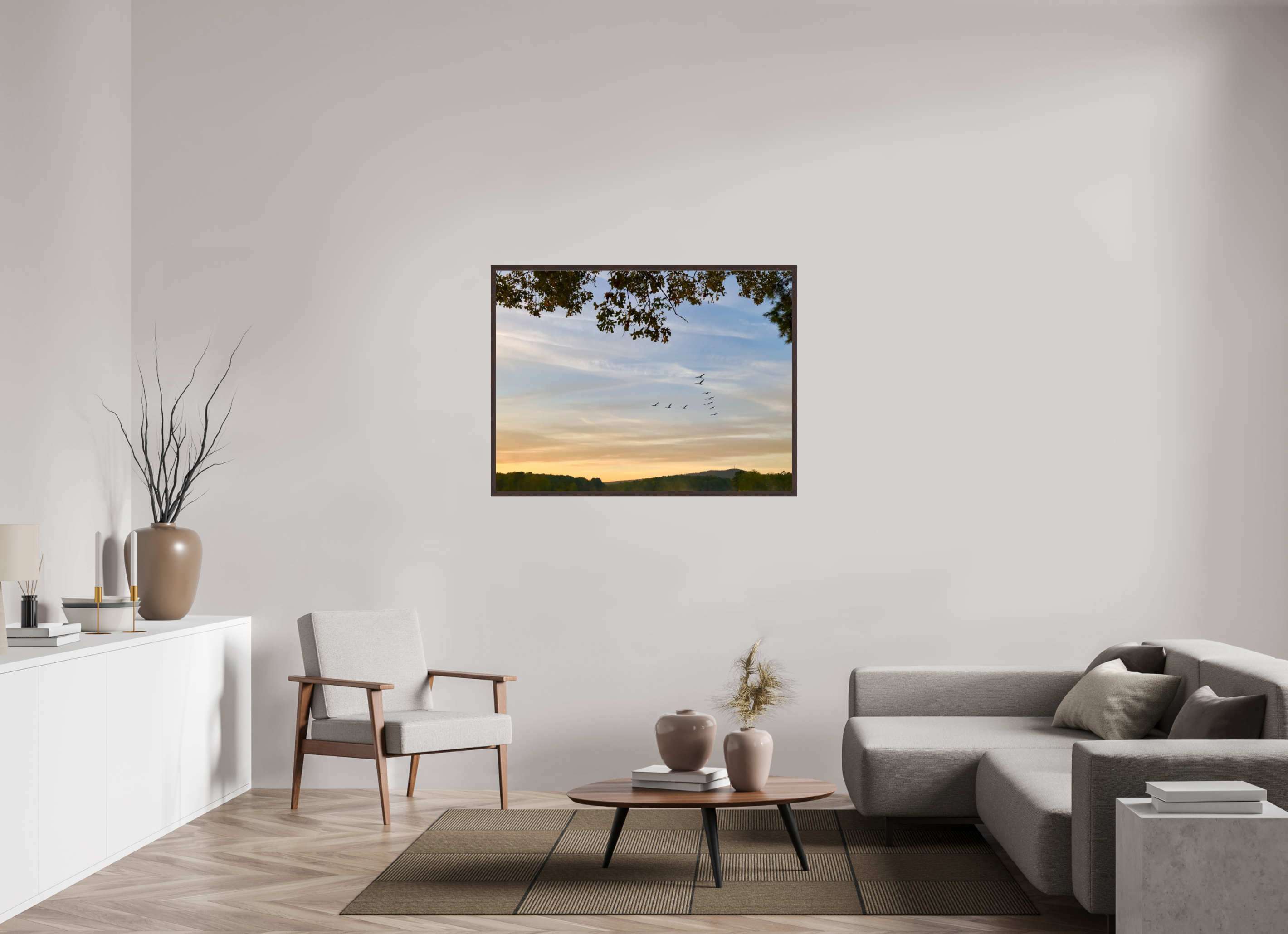 48 x 36″, ArtBox On Aluminum Dibond Flock of Geese
