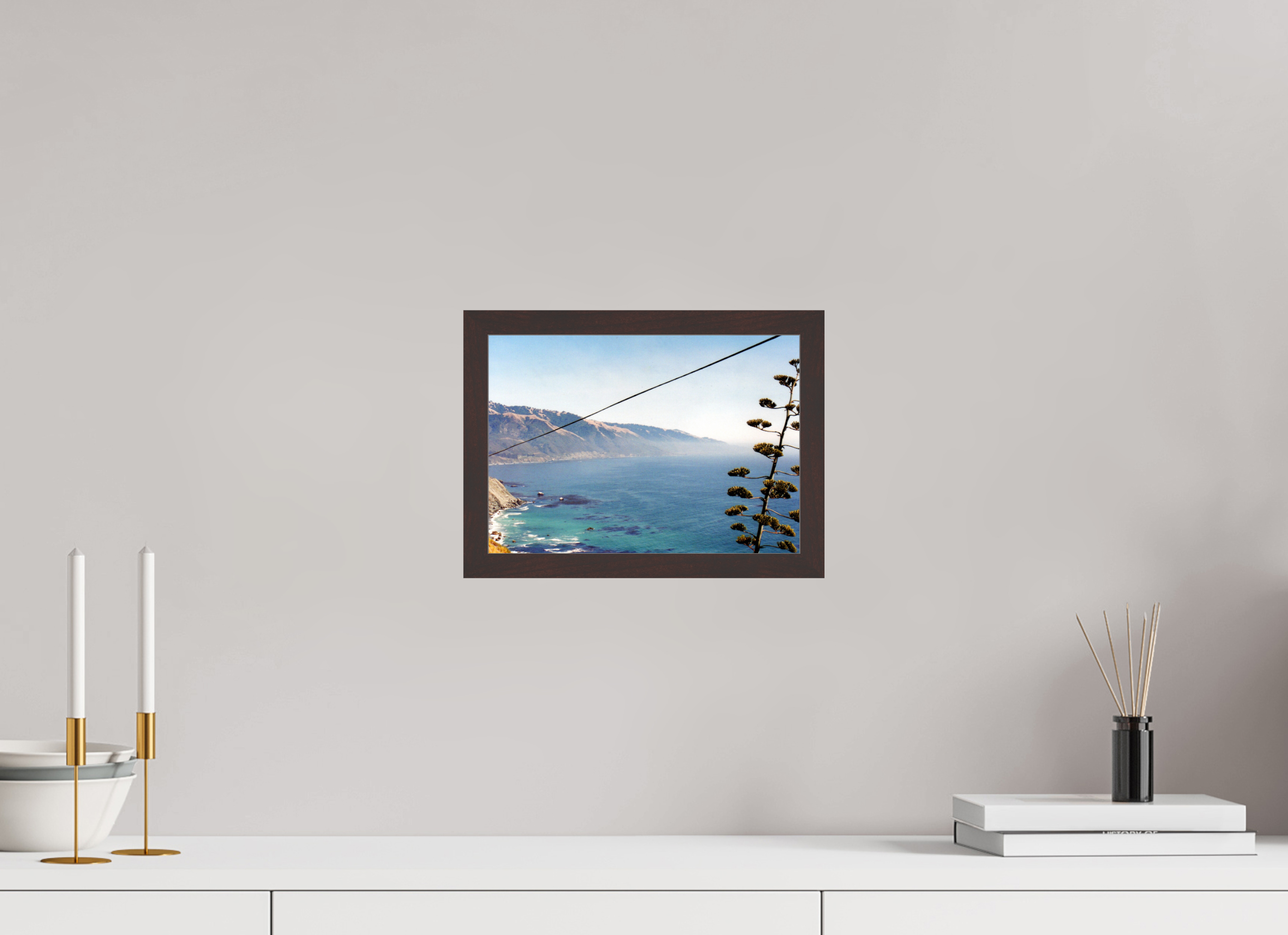 11.1 x 8″, ArtBox On Aluminum Dibond Line / California Coast