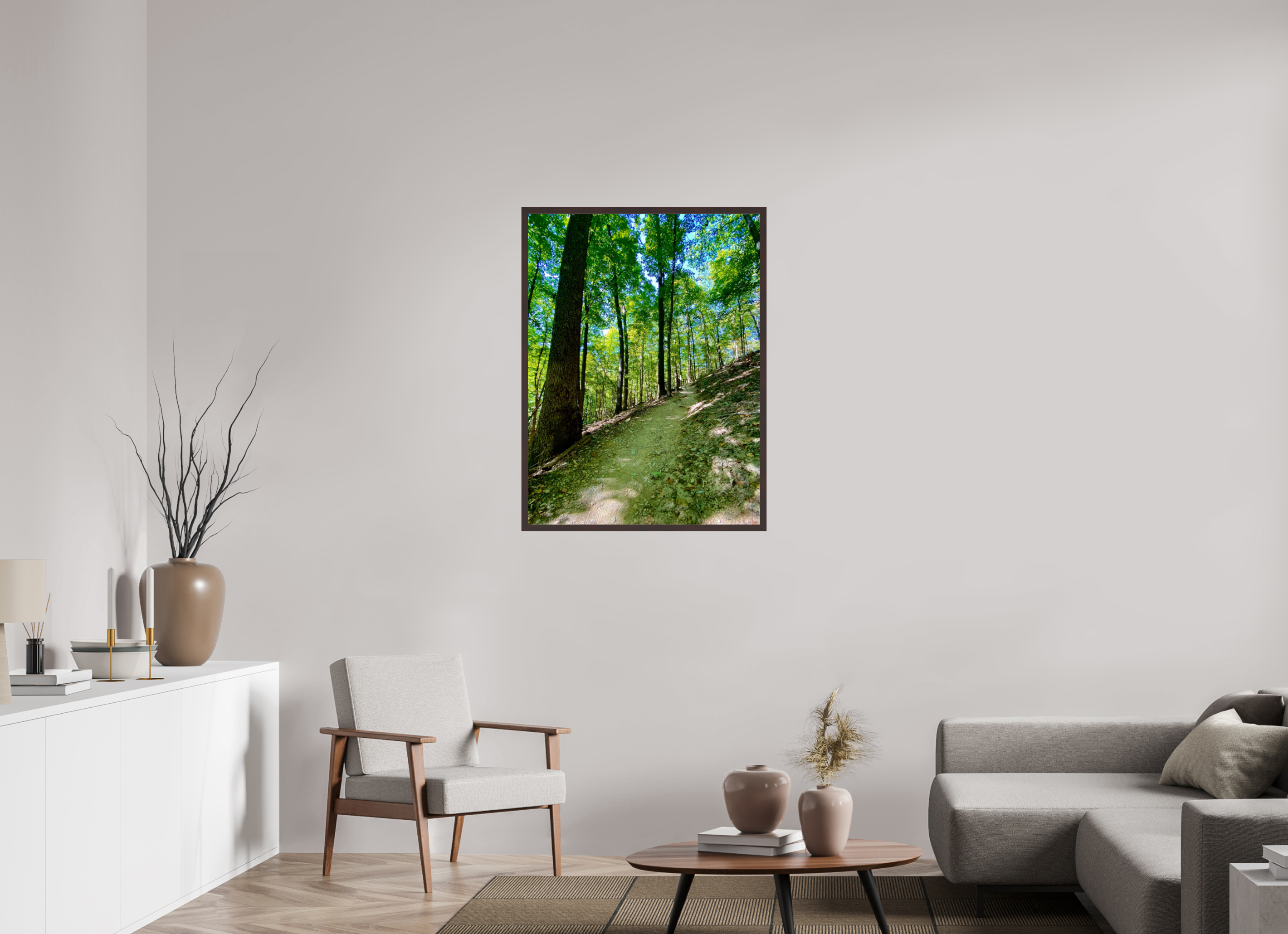 30 x 40″, ArtBox On Aluminum Dibond Trail at Radnor Lake
