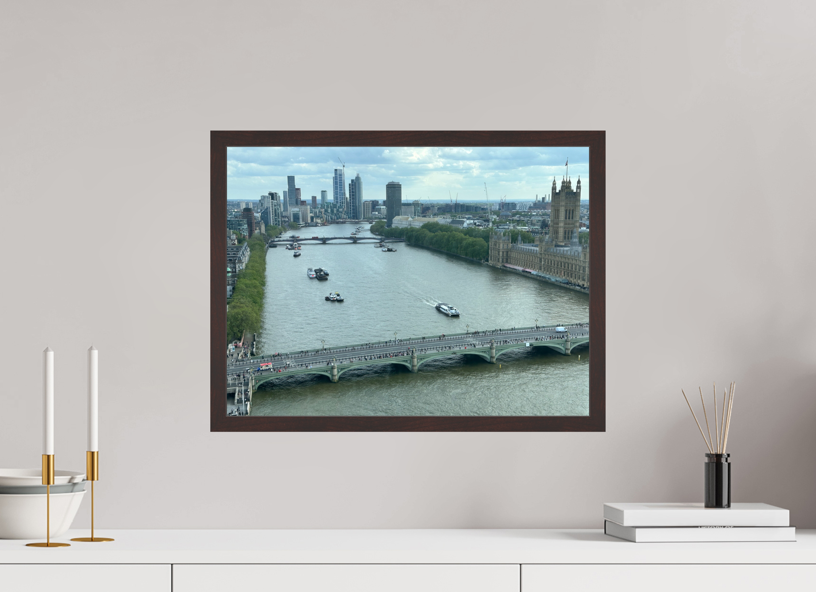 20 x 15″, ArtBox On Aluminum Dibond View of London