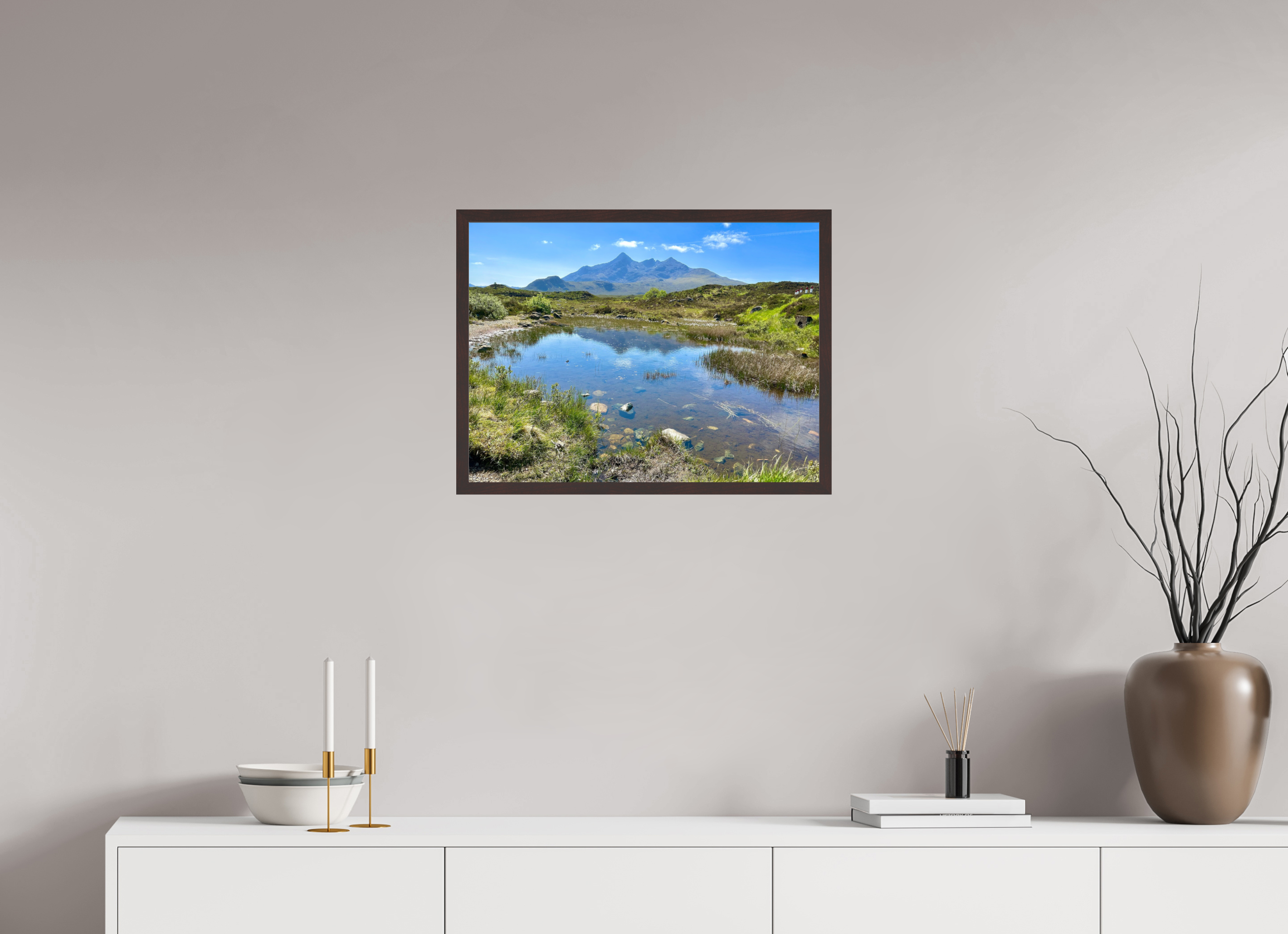 24 x 18″, ArtBox On Aluminum Dibond River Sligachan