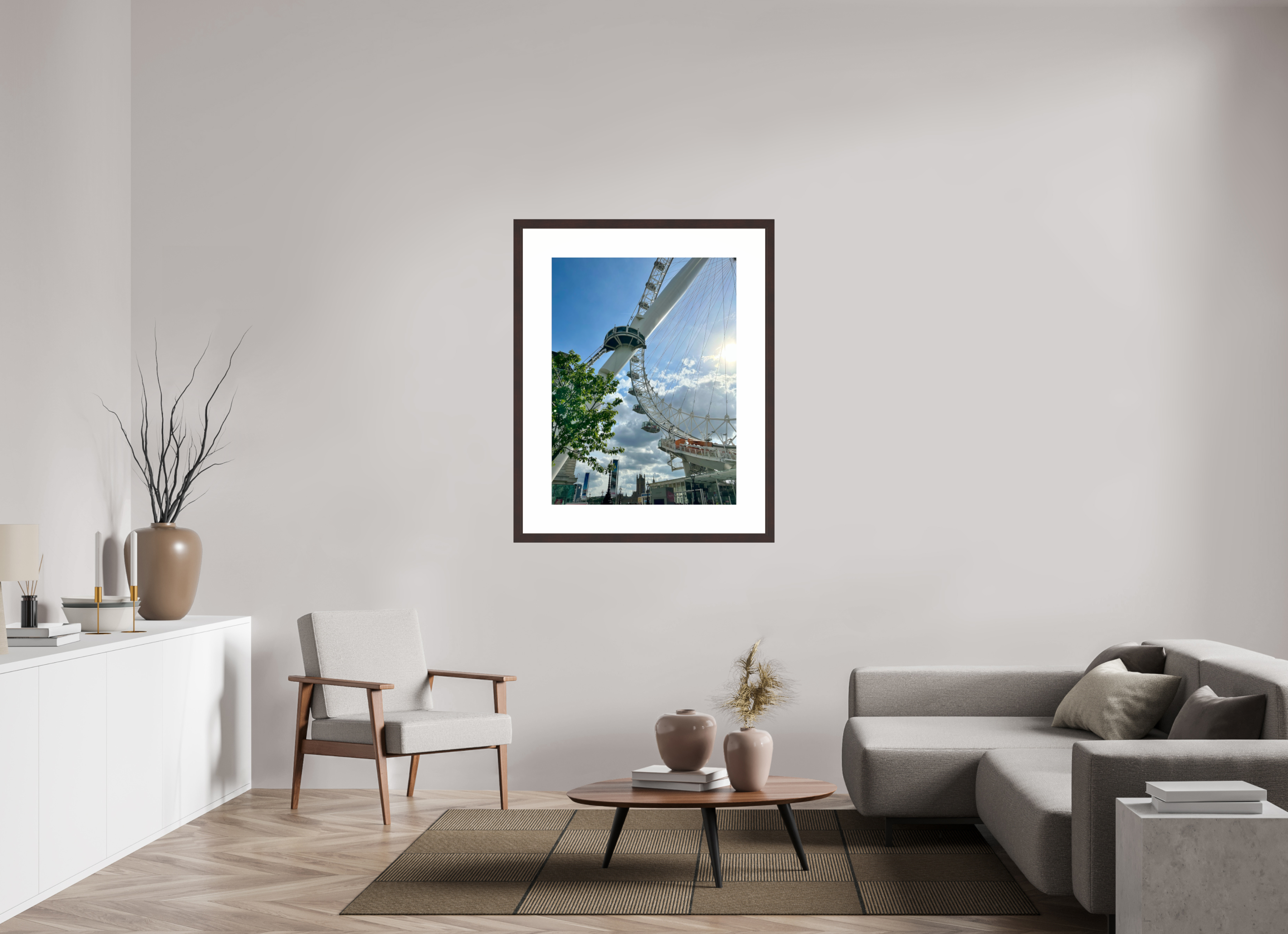 30 x 40″, Framed, Alder Brown, Color Print London Eye