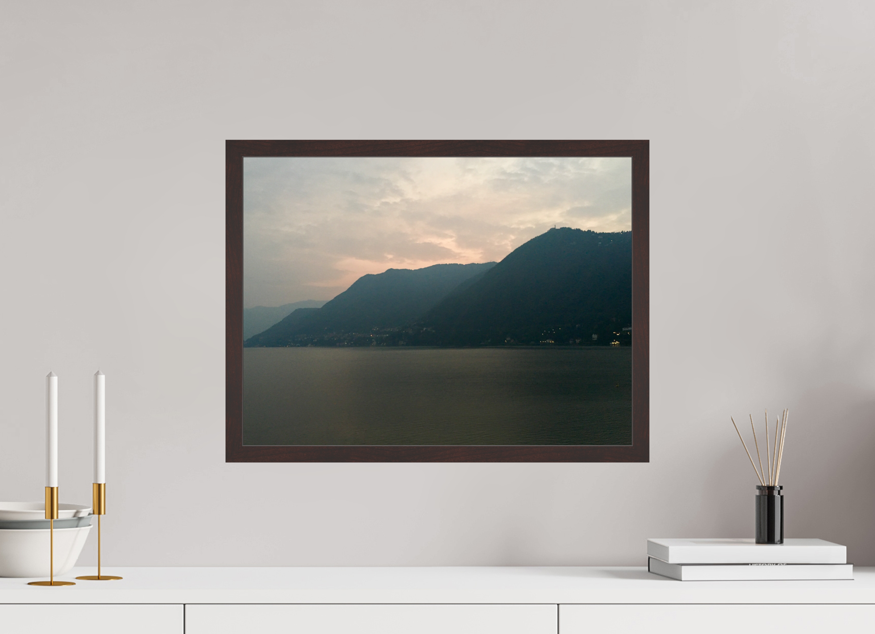20 x 15″, ArtBox On Aluminum Dibond Lake Como