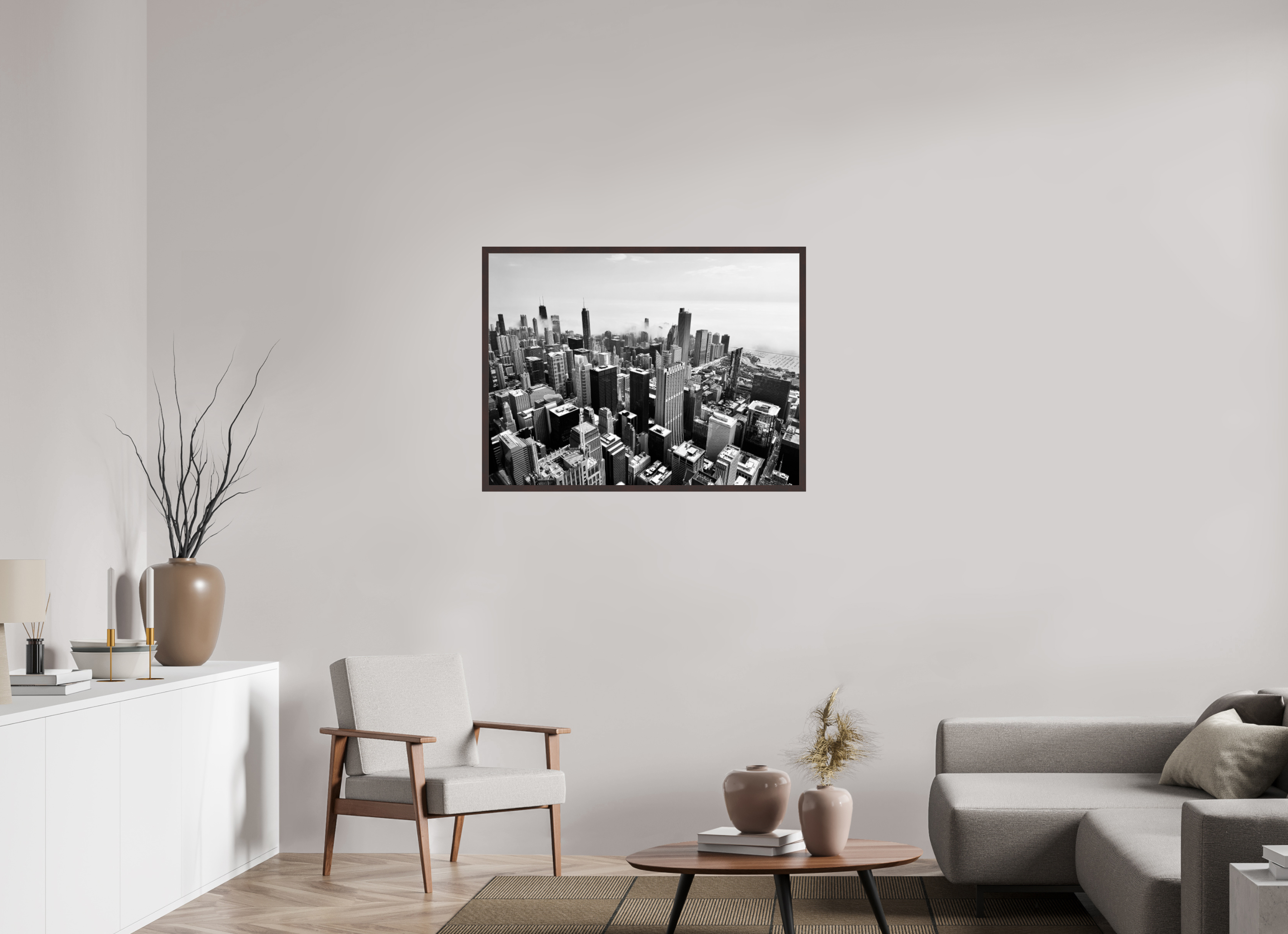 40 x 30″, ArtBox On Aluminum Dibond Chicago Skyline