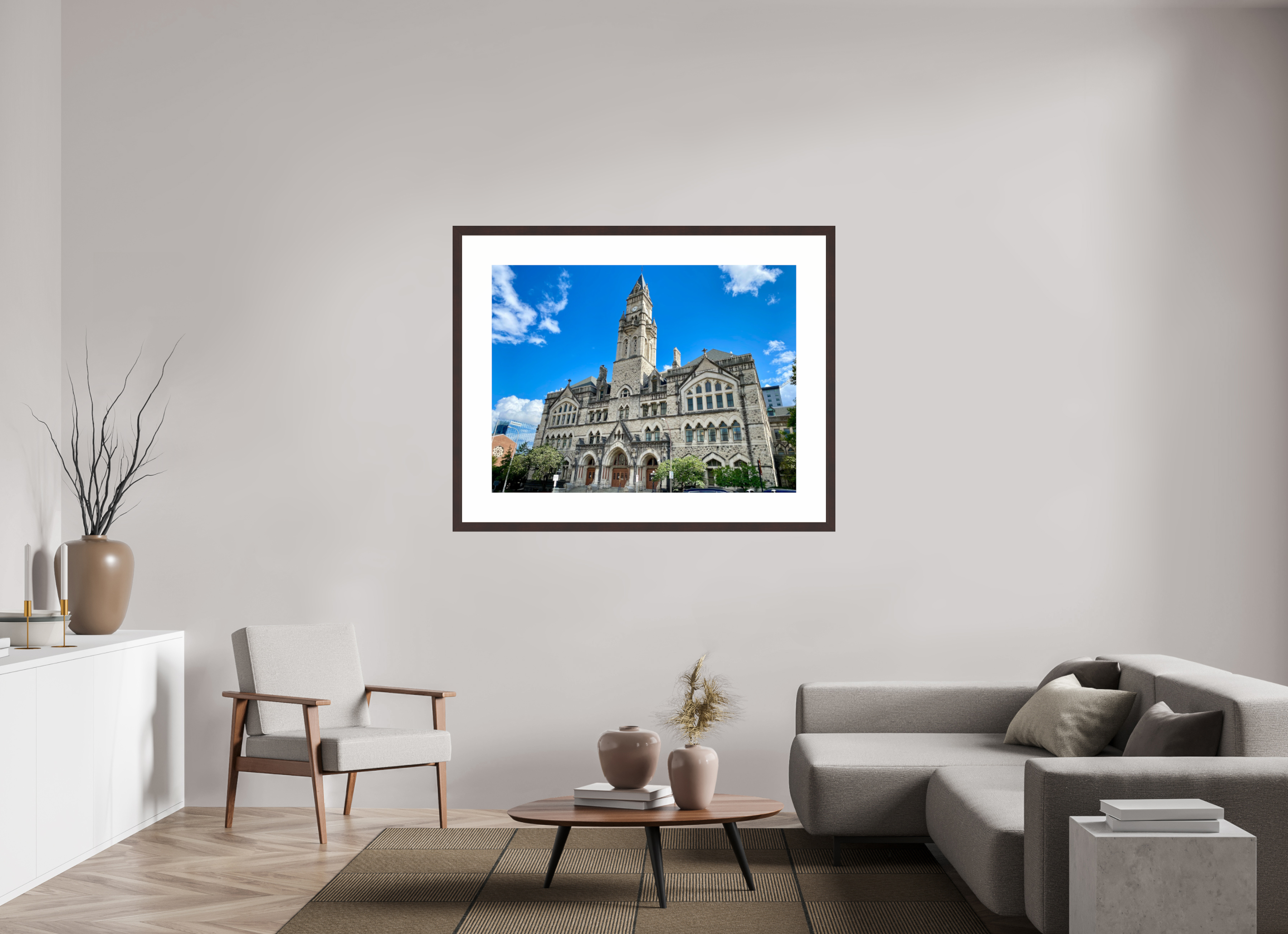 48 x 36″, Framed, Alder Brown, Color Print Nashville Customs House