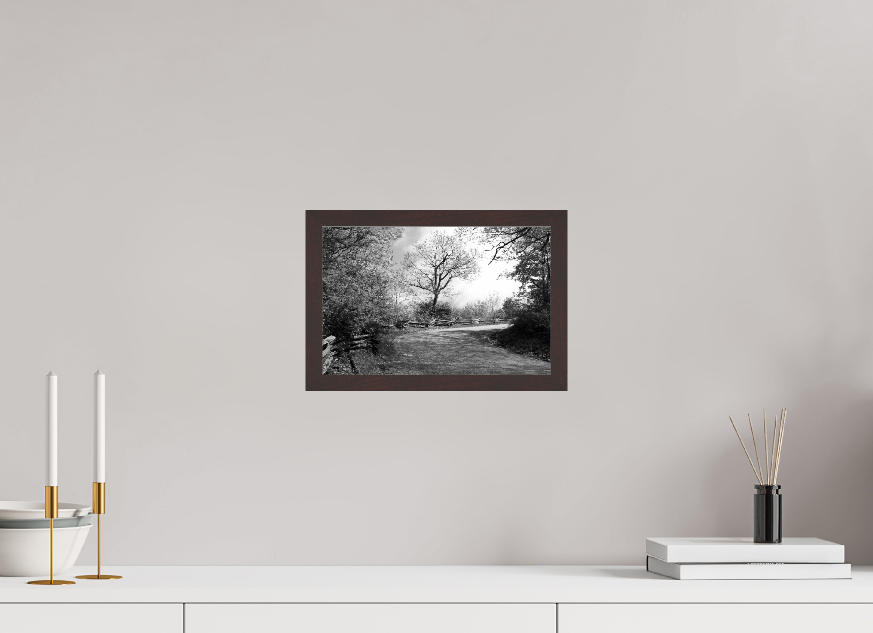 12 x 8″, ArtBox On Aluminum Dibond Fence Along Mountain Pass