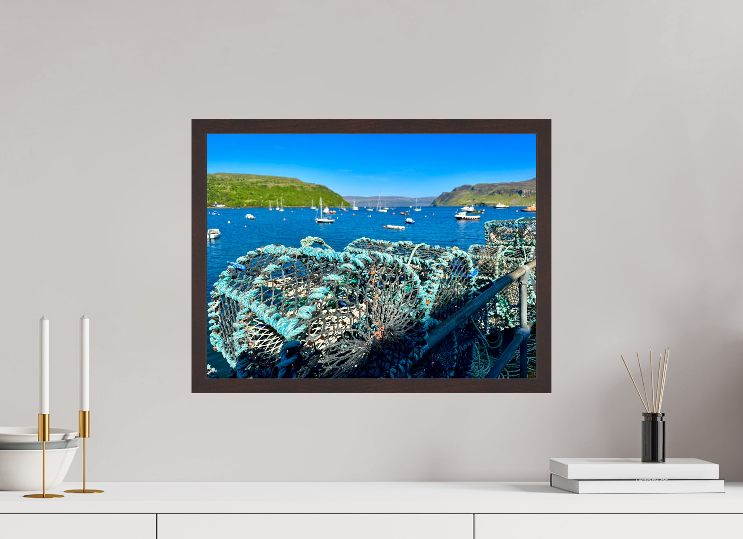 20 x 15″, ArtBox On Aluminum Dibond Crab Pots