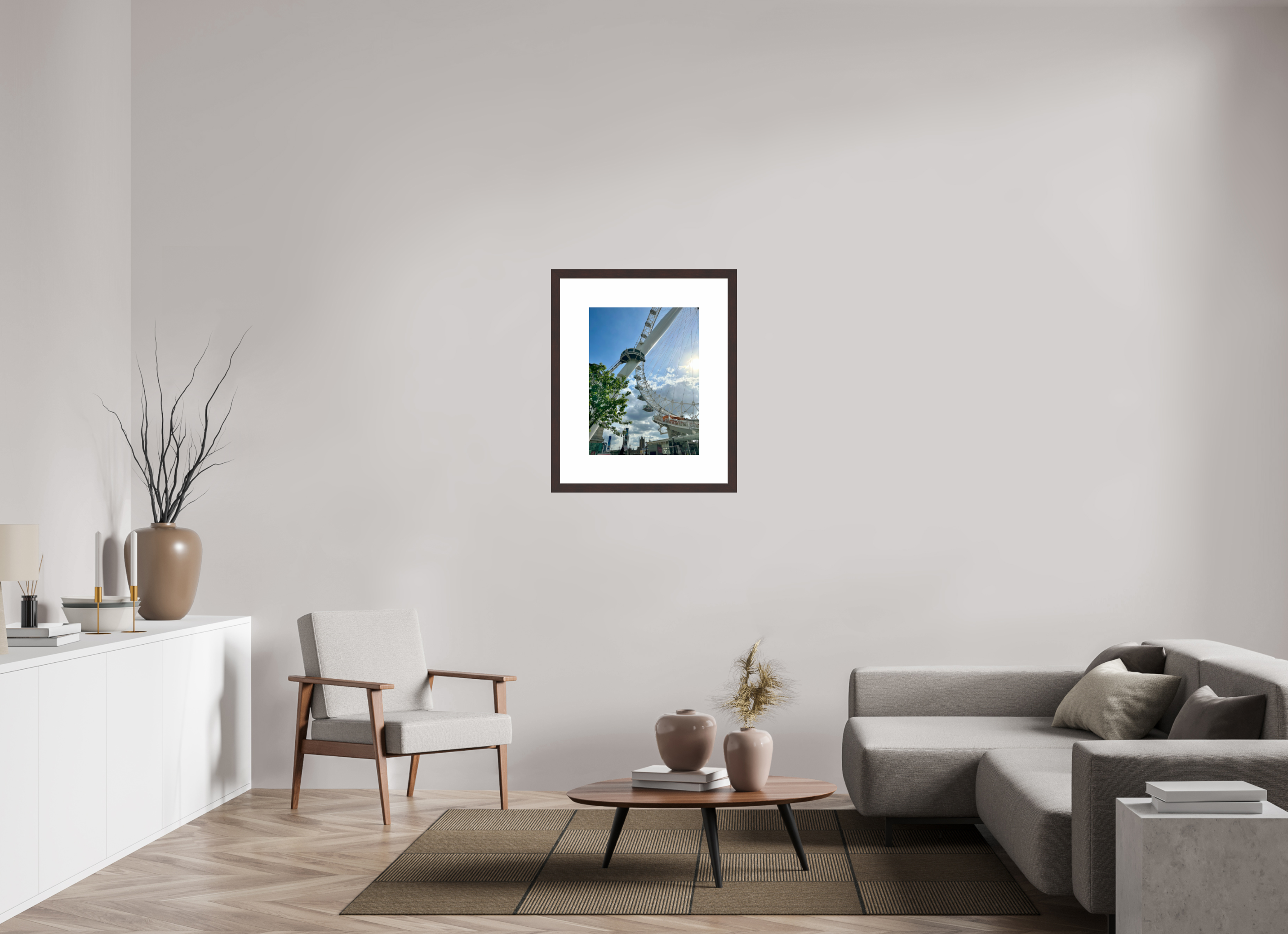 18 x 24″, Framed, Alder Brown, Color Print London Eye