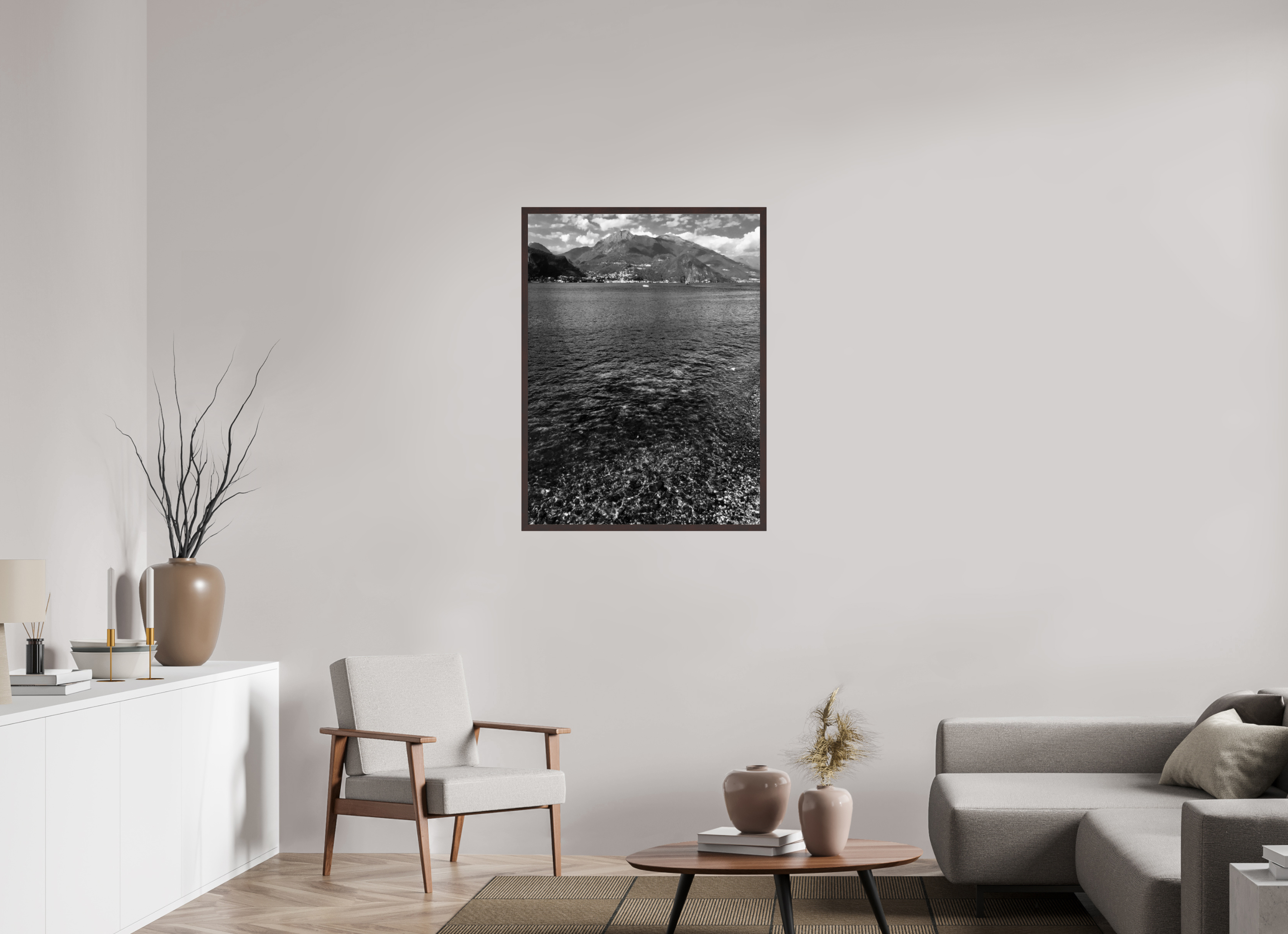 30 x 40″, ArtBox On Aluminum Dibond View of Lake Como from Bellagio