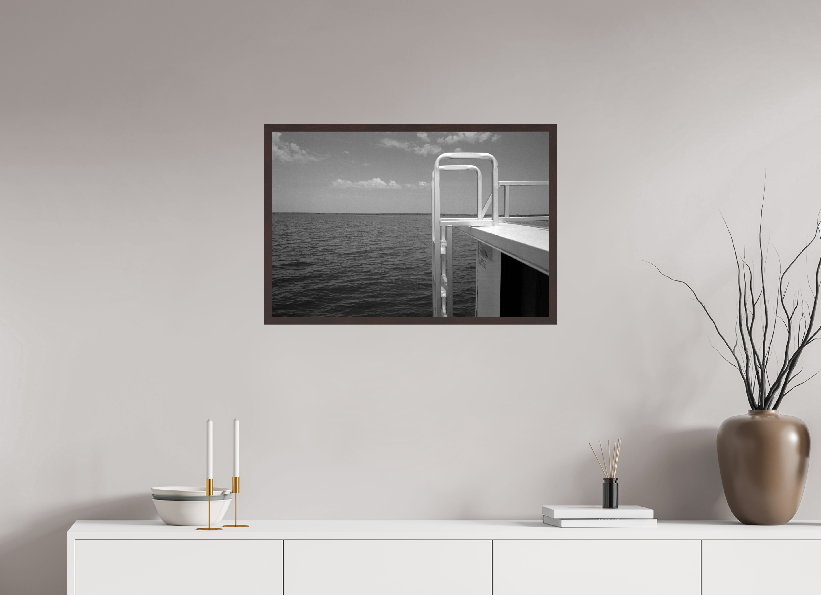 29.6 x 20″, ArtBox On Aluminum Dibond Ladder and Horizon