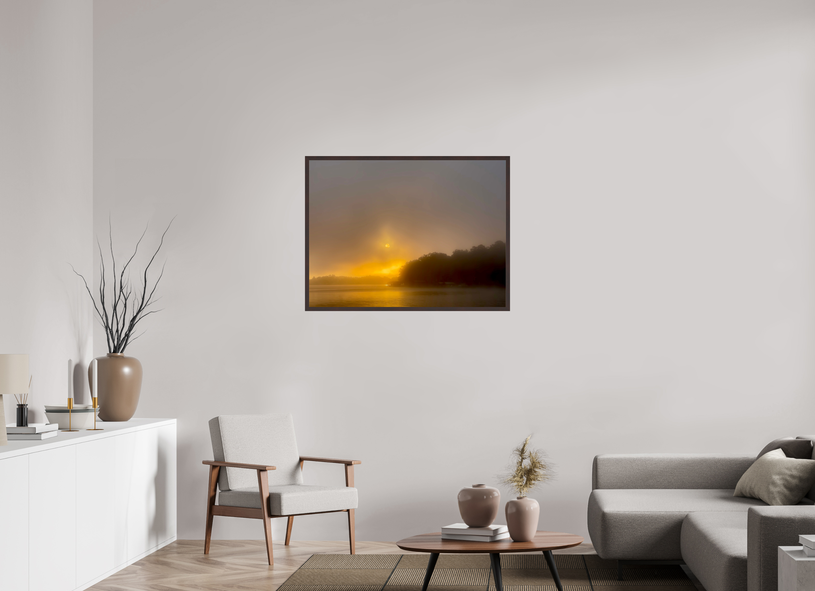 40 x 30″, ArtBox On Aluminum Dibond Lake Hamilton Sunrise