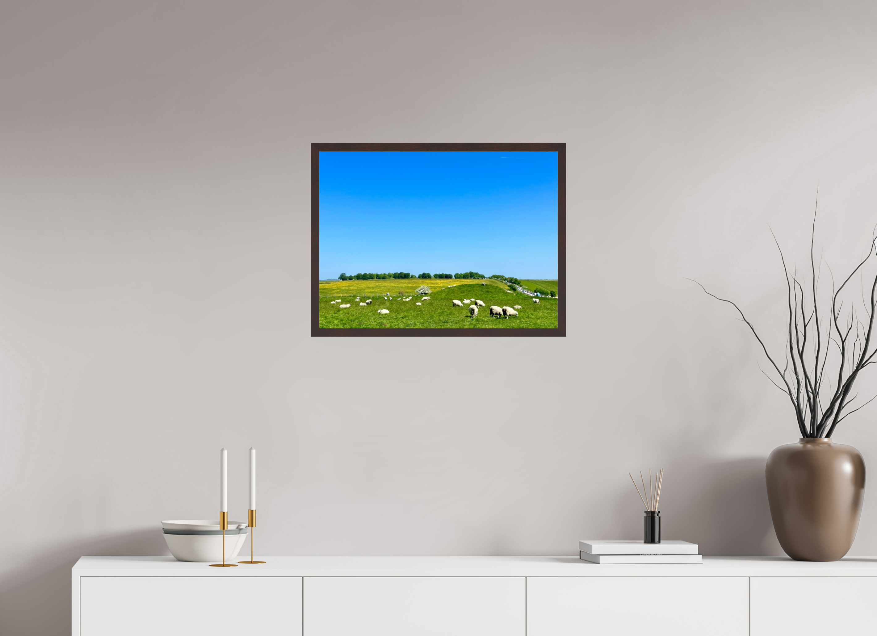 24 x 18″, ArtBox On Aluminum Dibond Sheep