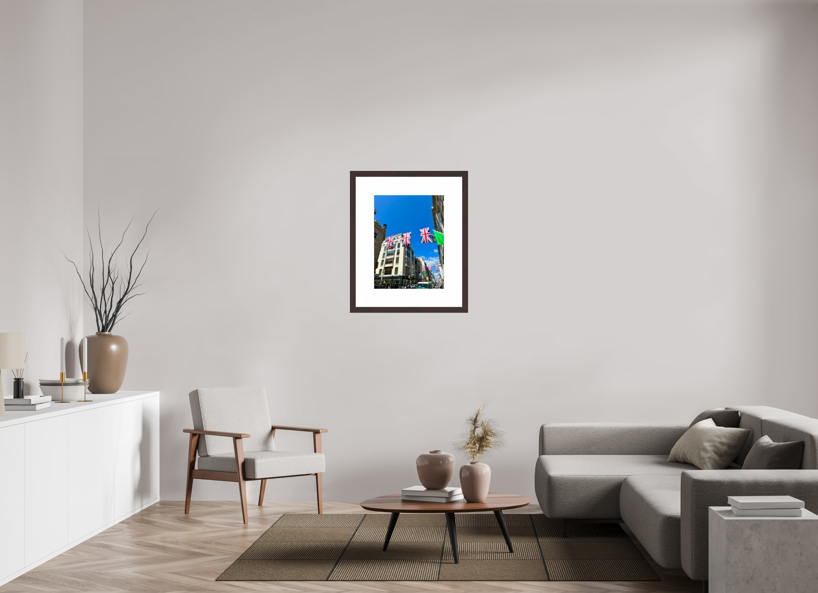 18 x 24″, Framed, Alder Brown, Color Print Union Jacks